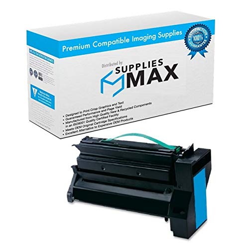 Lexmark C780DN/C780DTN/C782DN/C782DTN/C782N/X780/X782E-MFP Compatible Cyan Toner Cartridge - High Yield 15,000 Pages (C780A2CGJ) | Replacement for Office & Home Printing, Documents, Reports & Presentations