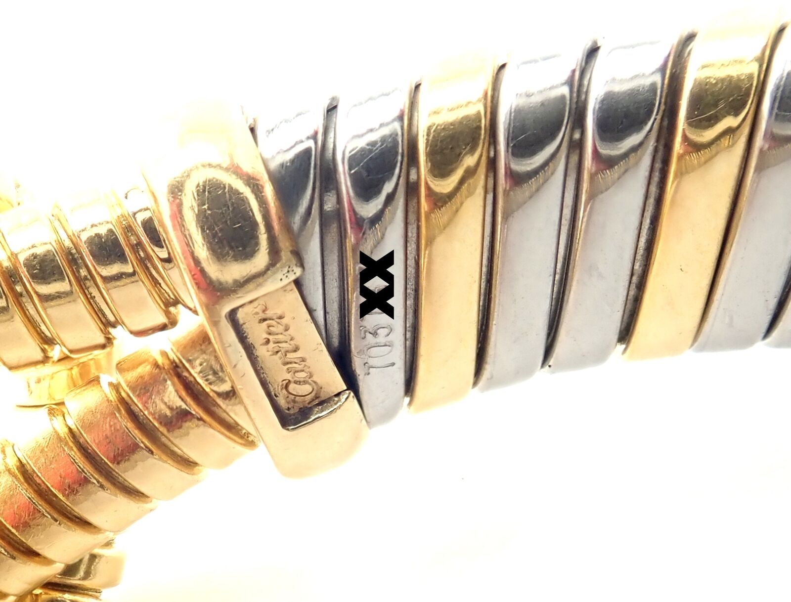Authentic Cartier Hercules Knot 18K Yellow Gold & Stainless Steel Citrine Bracelet for Women | Luxury Jewelry Gift for Anniversary, Birthday & Special Occasions