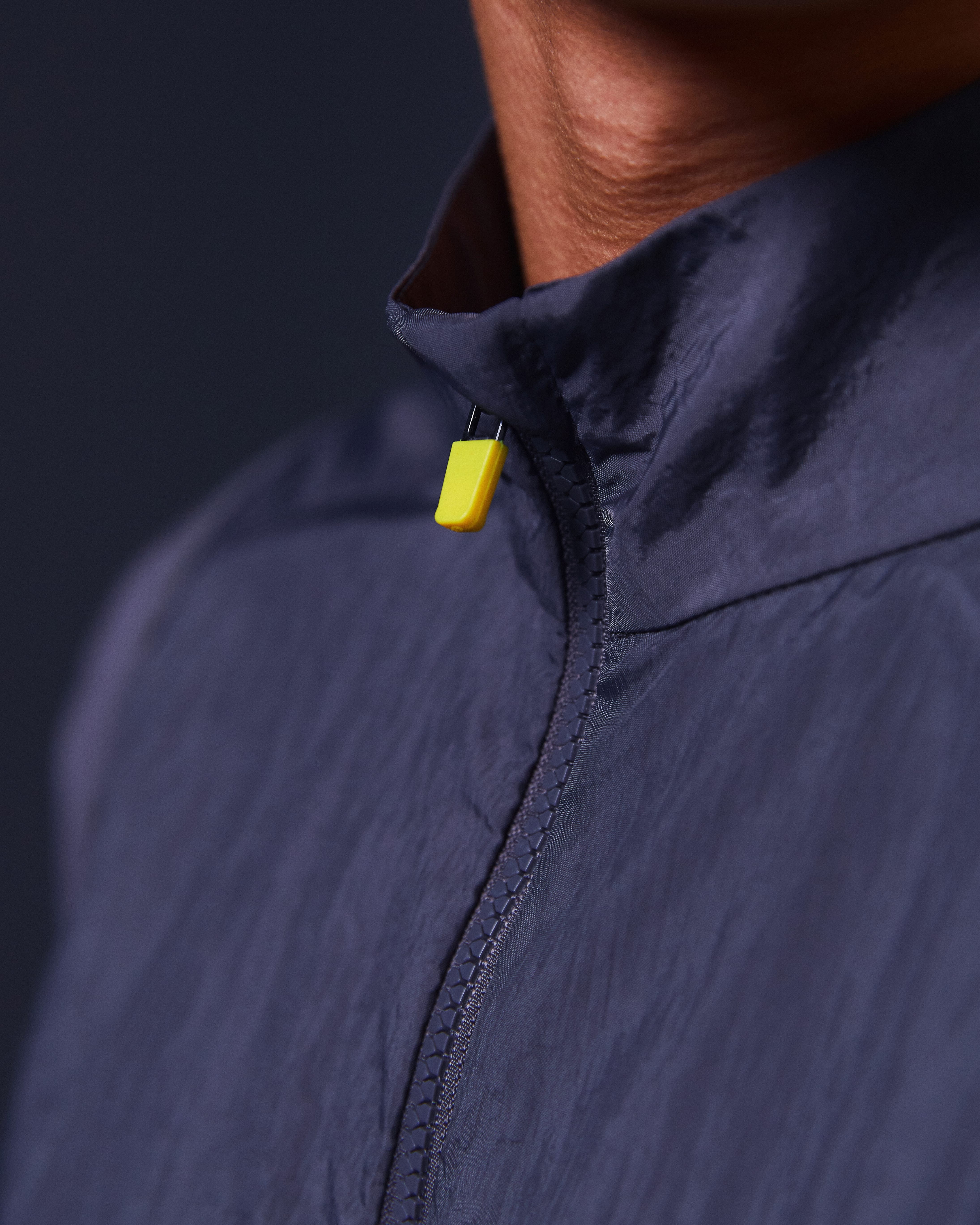 SRG 01 Men's Lightweight Vest Jacket - Grey & Yellow Color Block Design for Outdoor Hiking, Running & Casual Wear