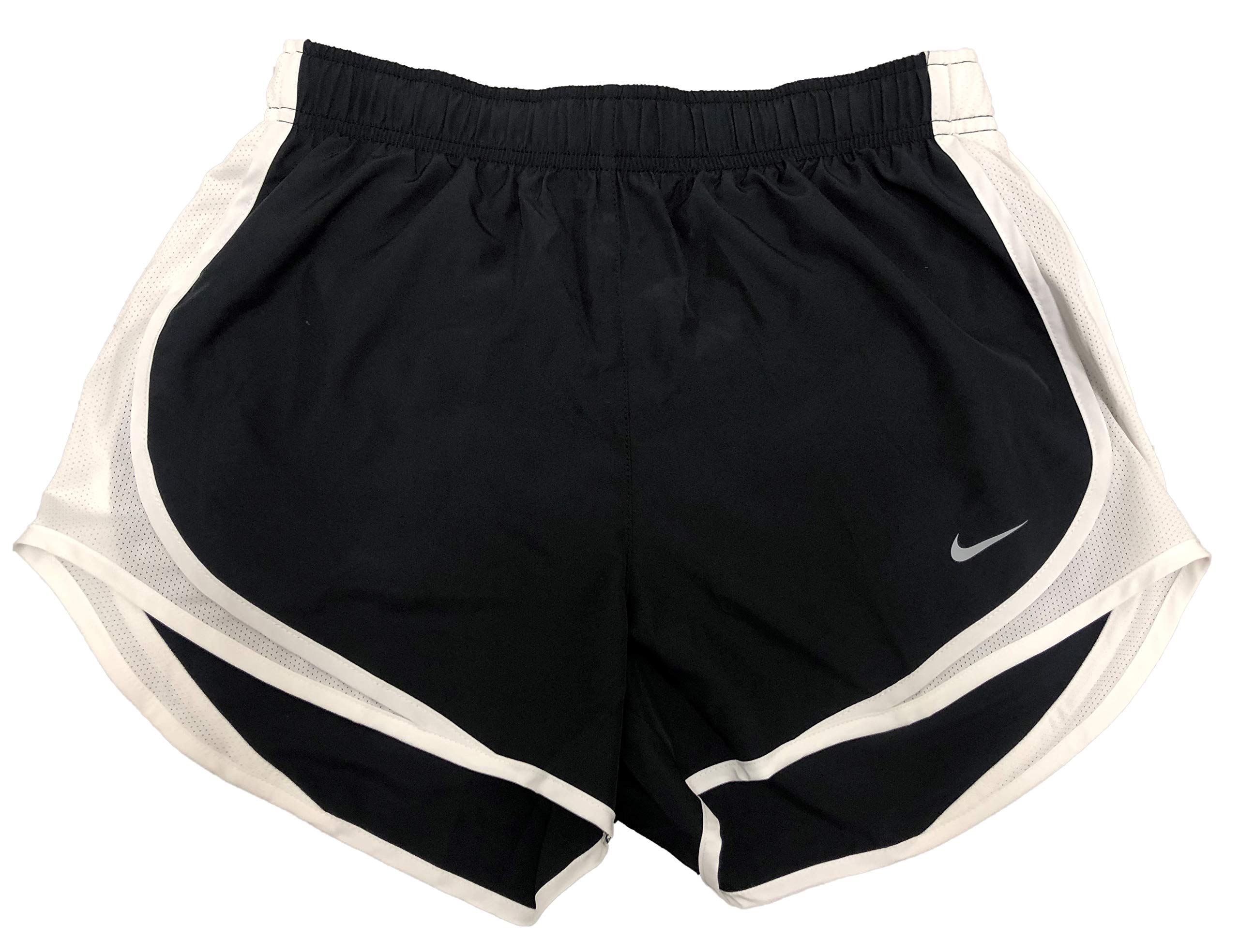 Nike Women's Dri-FIT Tempo Running Shorts - Black/White - Medium Size - Perfect for Gym Workouts & Jogging