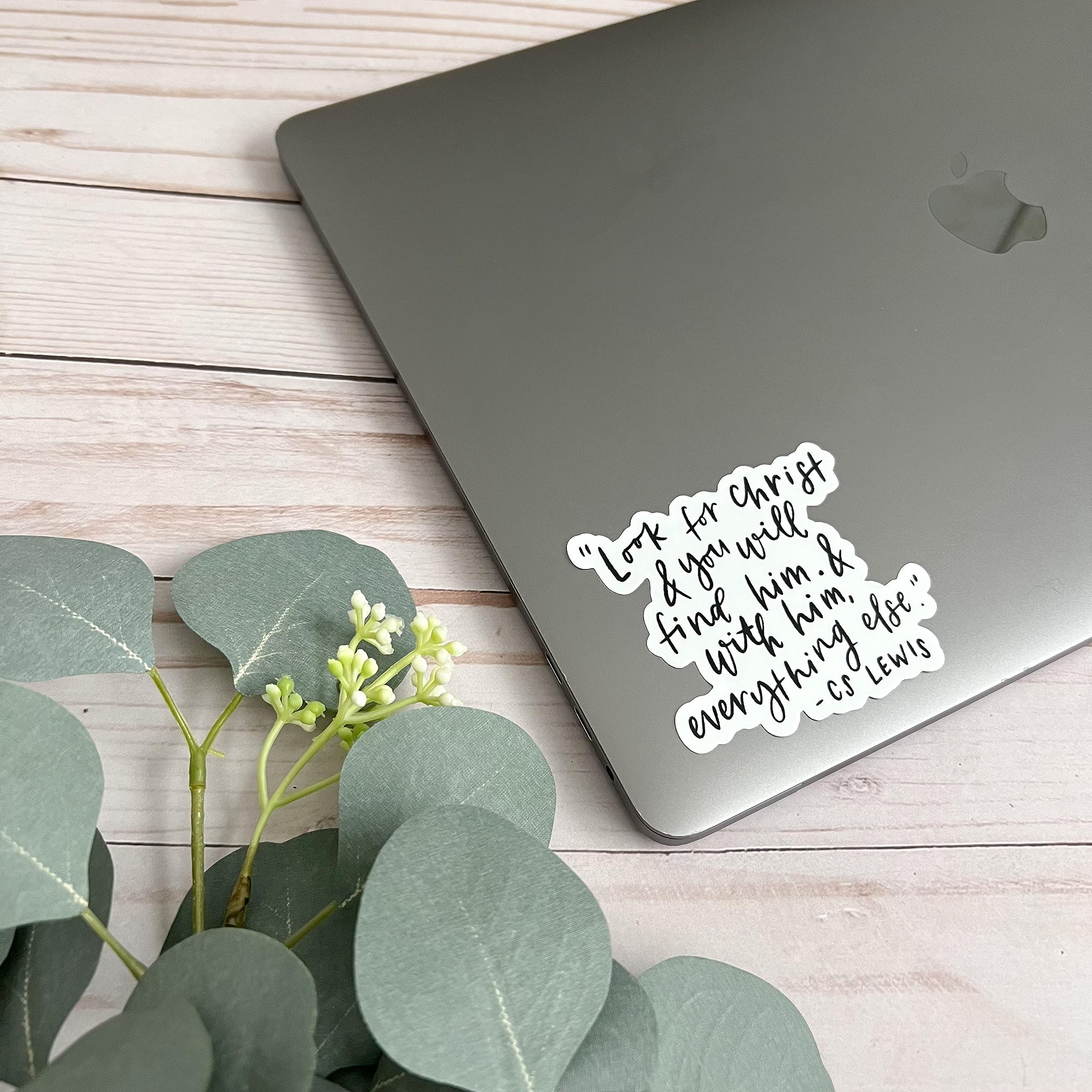 Bible Journaling Stickers - Inspirational CS Lewis Quote Decals for Christian Faith & Religious Devotion | Perfect for Bible Study, Prayer Journals & Spiritual Gifts