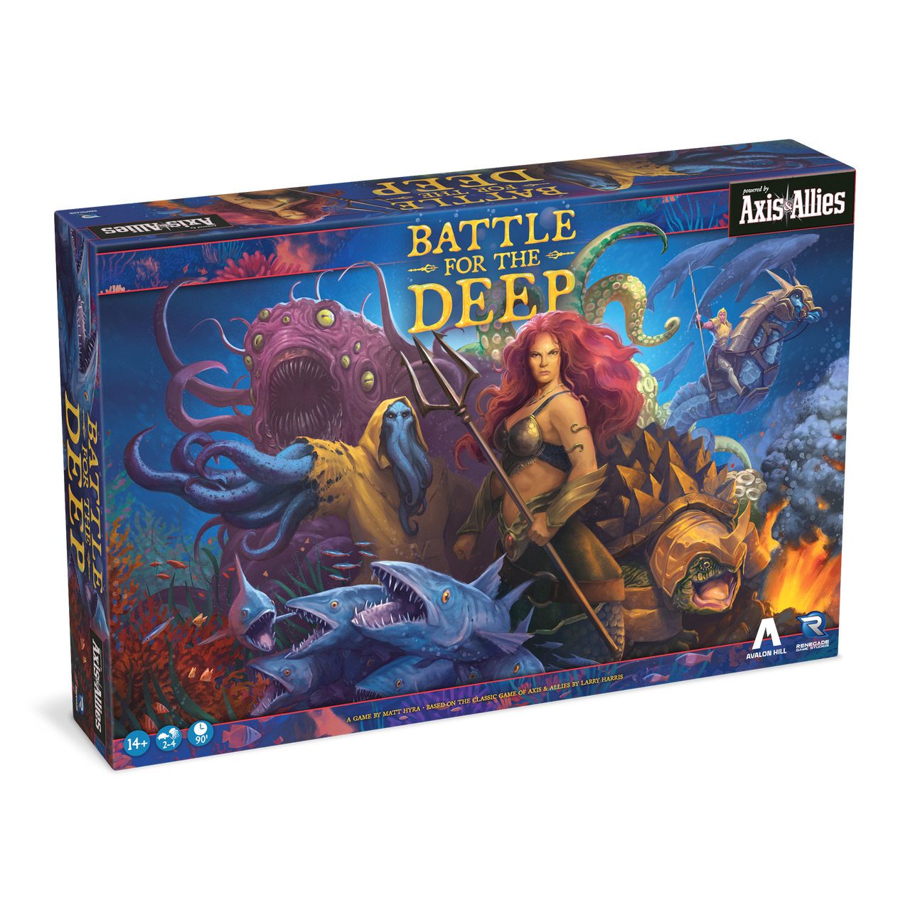Battle for the Deep: Axis & Allies Strategy Board Game - WWII Naval Warfare Adventure for Family Game Nights & Teen Strategy Enthusiasts
