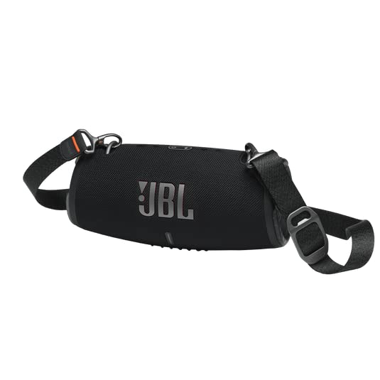 JBL Xtreme 3 Waterproof Bluetooth Speaker Bundle with gSport Carbon Fiber Case & Shoulder Strap - Portable Wireless Speaker for Outdoor, Beach, Pool Party & Travel (Black)