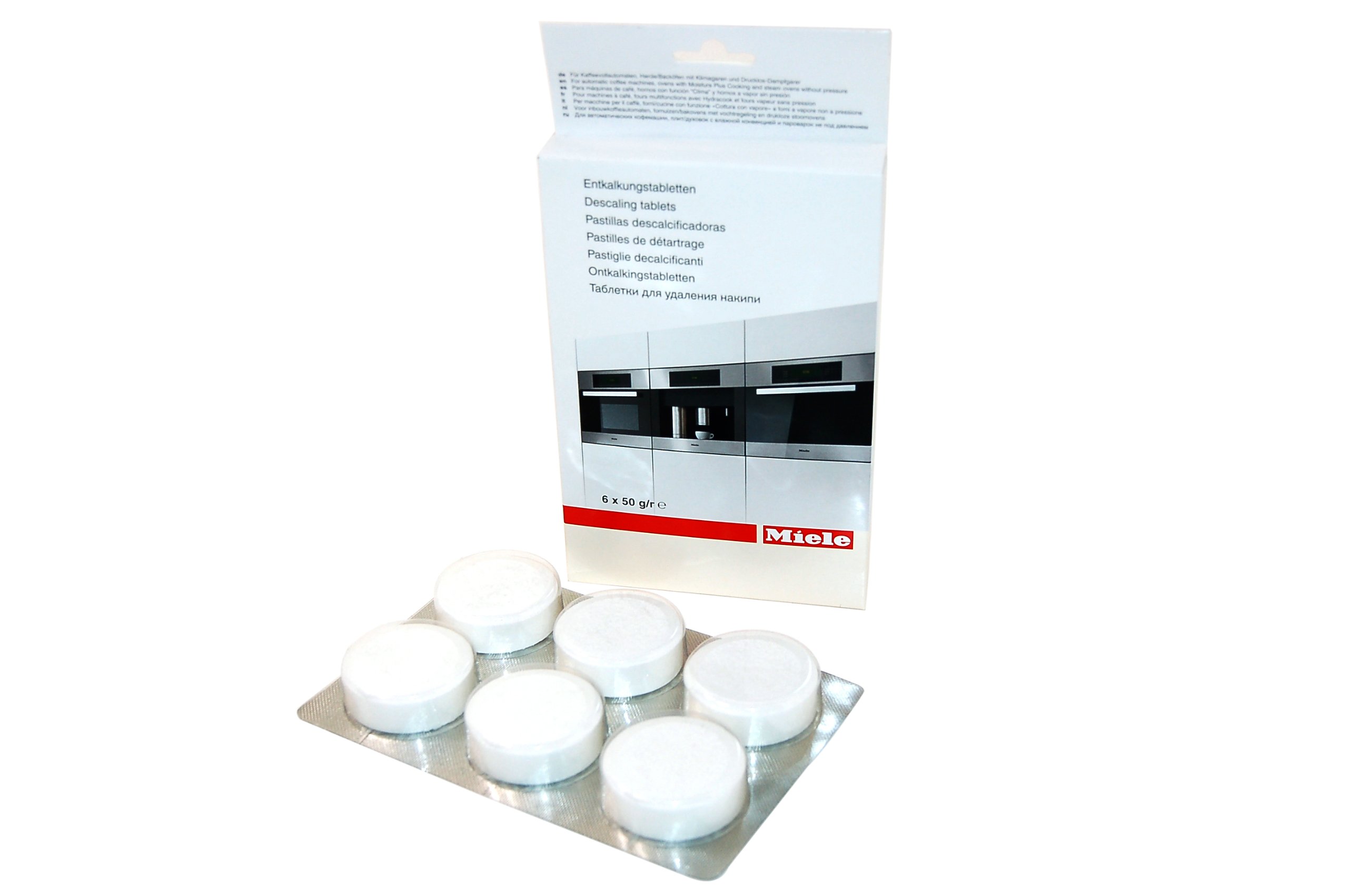 Miele 5626050 Coffee Maker Descaler Tablets - 6 Pack | Descaling Solution for Miele Coffee Machines | Removes Limescale & Mineral Buildup | Perfect for Home, Office & Restaurant Use
