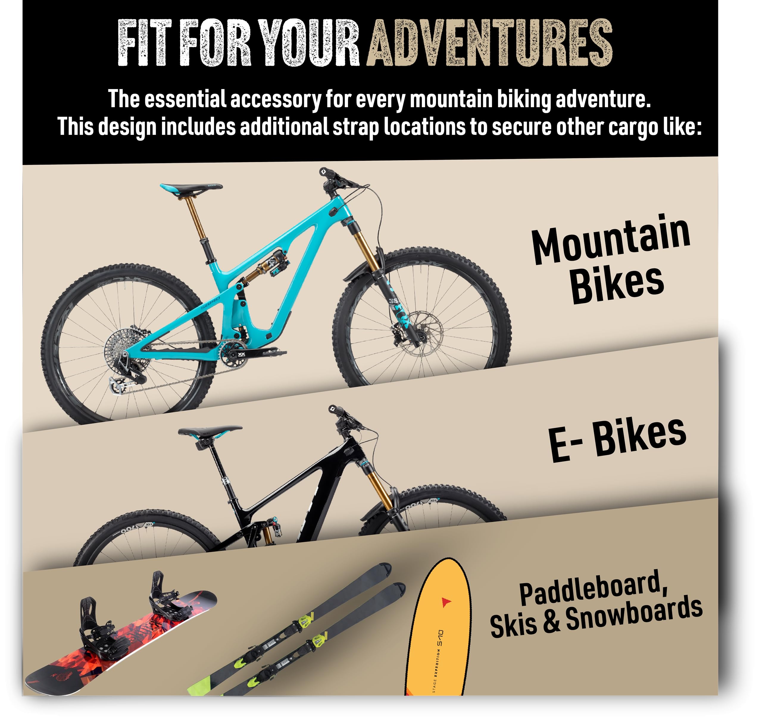 High Roller Tailgate Bike Pad V2 - Durable Truck Tailgate Pad for Mountain Bikes, BMX, Ebikes - Compact Bike Rack Accessory for Secure Transport | Perfect for Off-Road Adventures & Cycling Trips