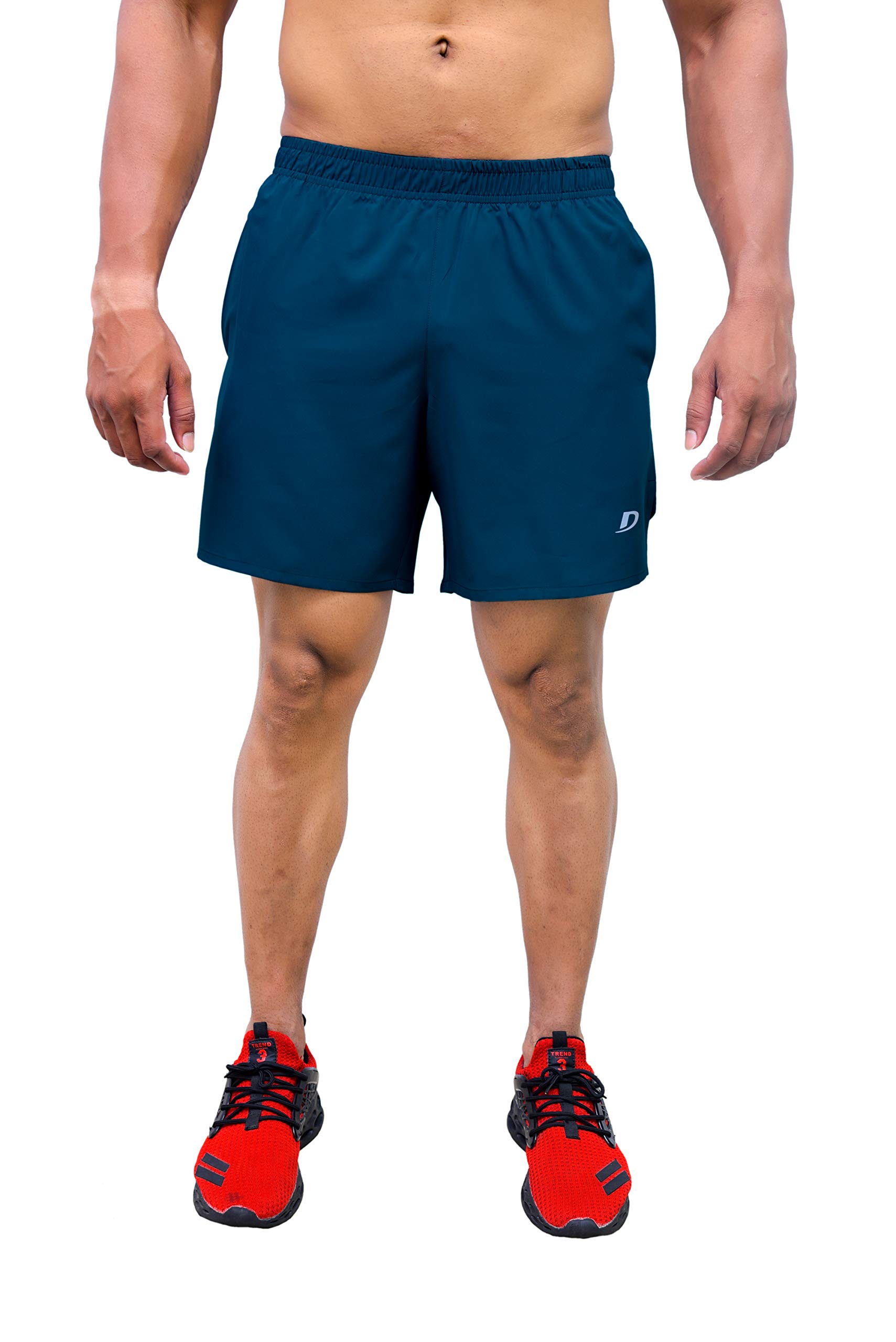 DECISIVE Men's Gym Workout Shorts - Breathable Quick-Dry Fitness Shorts for Running & Training - Perfect for Gym, Yoga, and Outdoor Sports