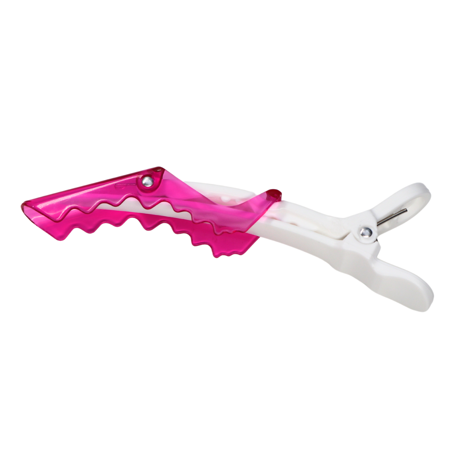 Allegro Alligator Hair Clips for Women - 5 Pack Pink & White Hair Clips for Styling, Braids, and Extensions - Perfect for Salon, Wedding, and Everyday Use