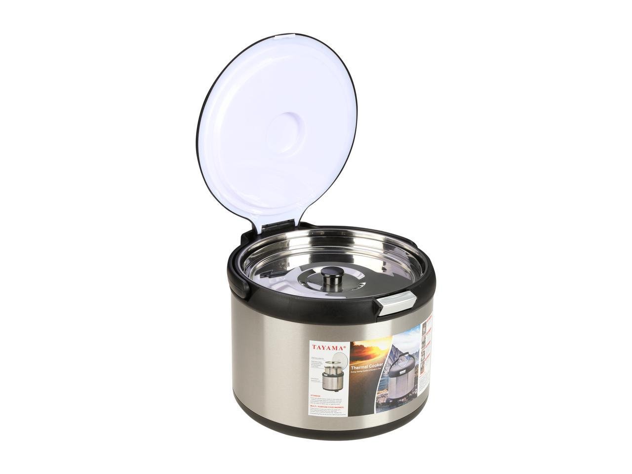 Tayama TXM-50CF 5L Energy Efficient Thermal Cooker Pot - Black Insulated Slow Cooker for Soups, Stews & Meal Prep | Perfect for Camping, Office Lunches & Family Dinners