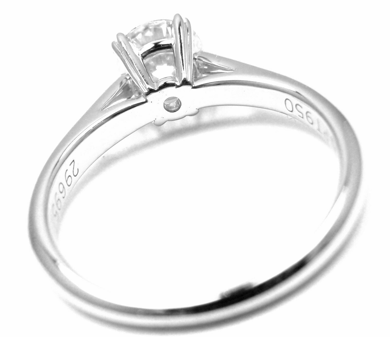 Authentic Harry Winston Platinum .56ct VVS1/F Diamond Solitaire Engagement Ring for Women - Perfect Proposal, Wedding & Anniversary Gift