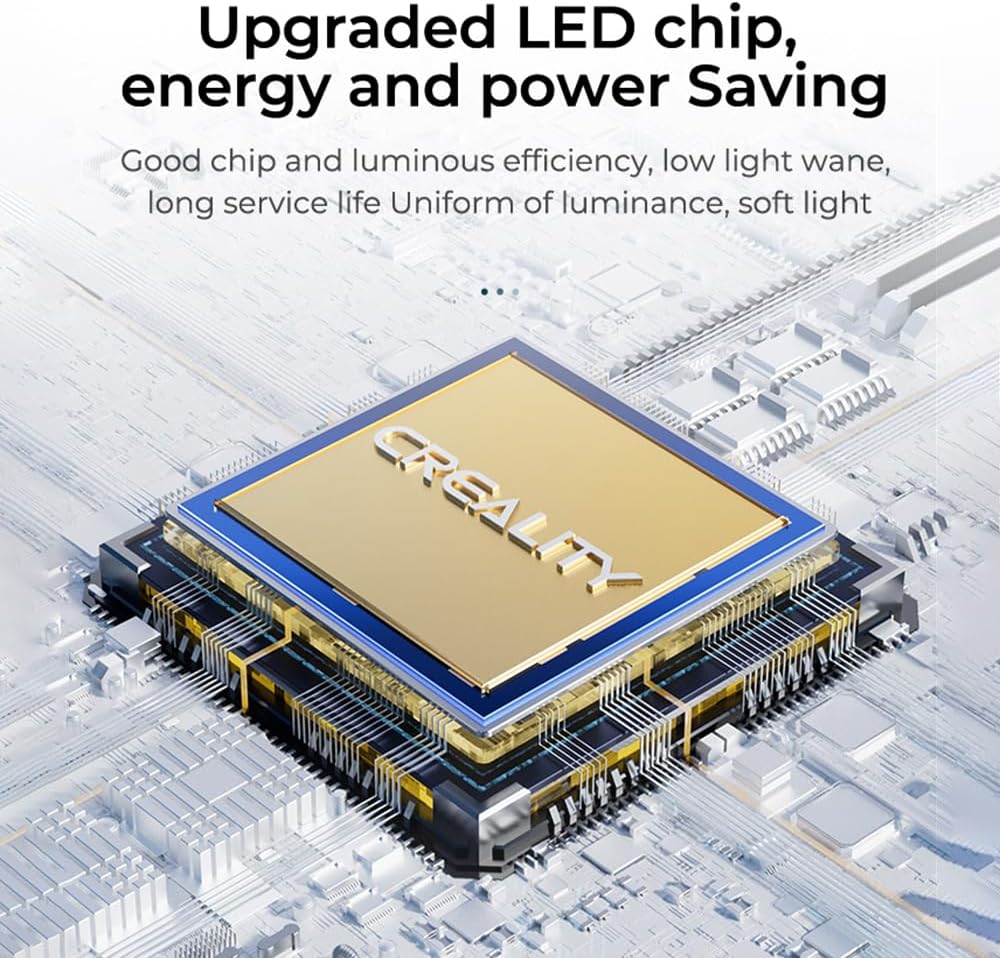 Creality Upgraded Ender 3 V3 LED Light Bar Kit for 3D Printer - High Efficiency LED Chip, Energy Saving, Easy Installation with Soft Lighting | Perfect for 3D Printing Workspace Illumination and Detail Visibility