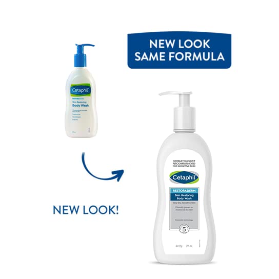 Cetaphil Restoraderm Pro Eczema Calming Body Wash for Dry, Itchy Skin - 10 oz | Fragrance-Free, Dermatologist Recommended | Gentle Cleanser for Adults & Kids with Eczema (Packaging May Vary) | Perfect for Daily Shower & Sensitive Skin Care Routine