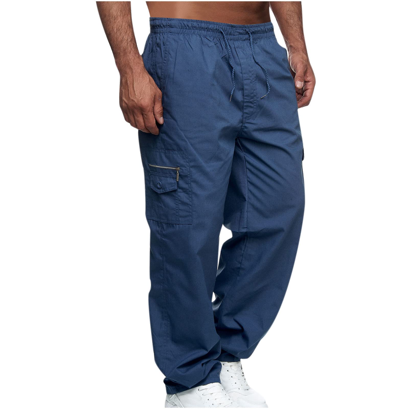 **Men's Classic Fit Cargo Pants - 2022 Fashion Work & Safety Trousers with Multi-Pockets for Hiking, Outdoor & Recreation | Durable & Comfortable for Workwear, Travel & Casual Wear**
