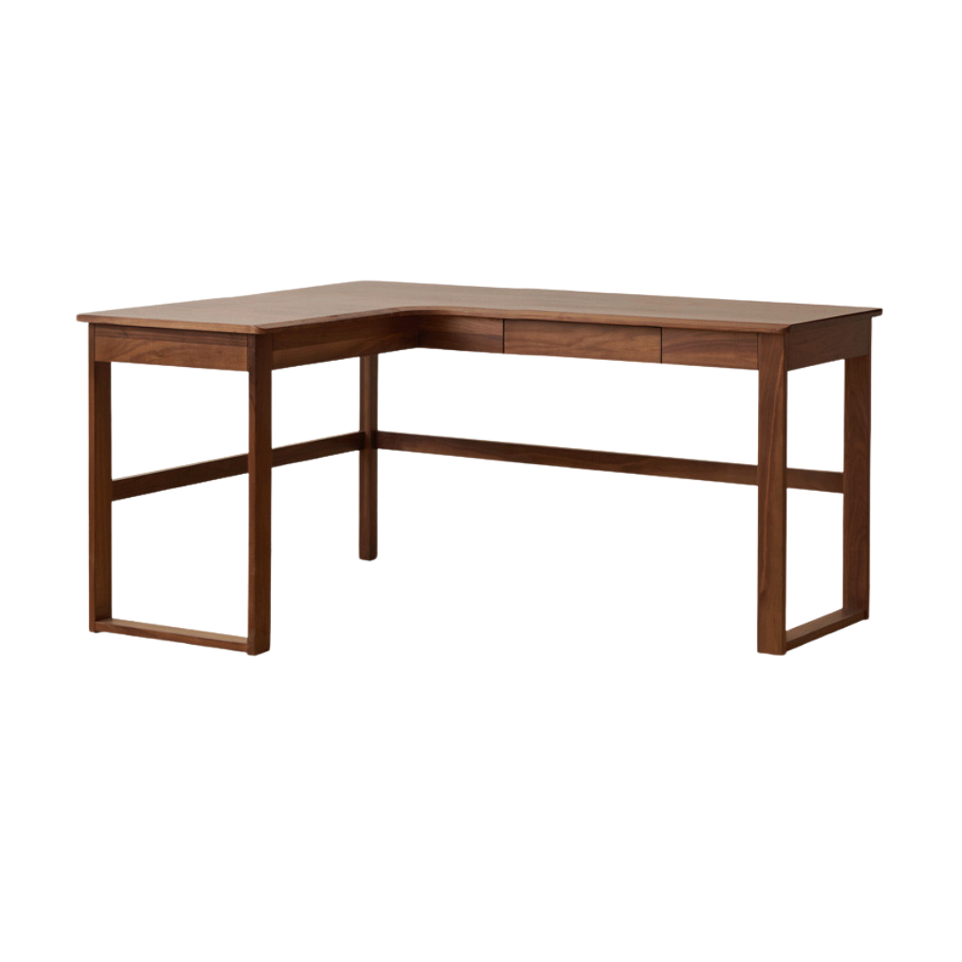 55.1x47.2x29.5 inch / 140x120x75 сm / rich dark walnut color / Black walnut left corner desk