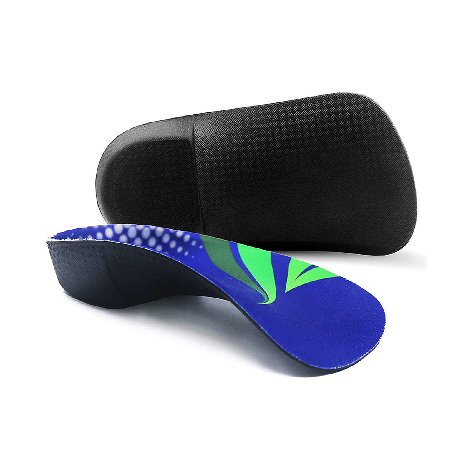 Over Pronation Insoles for Men & Women - 3/4 Length High Arch Support Orthotic Inserts for Plantar Fasciitis, Flat Feet & Heel Pain Relief - Perfect for Running, Sports & Daily Comfort