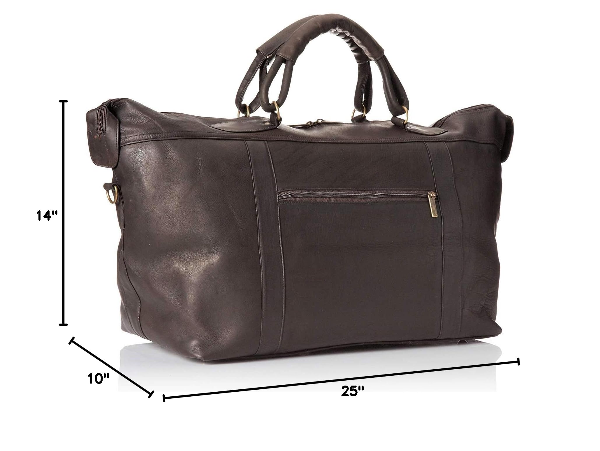 Premium Colombian Leather Weekender Bag - 25