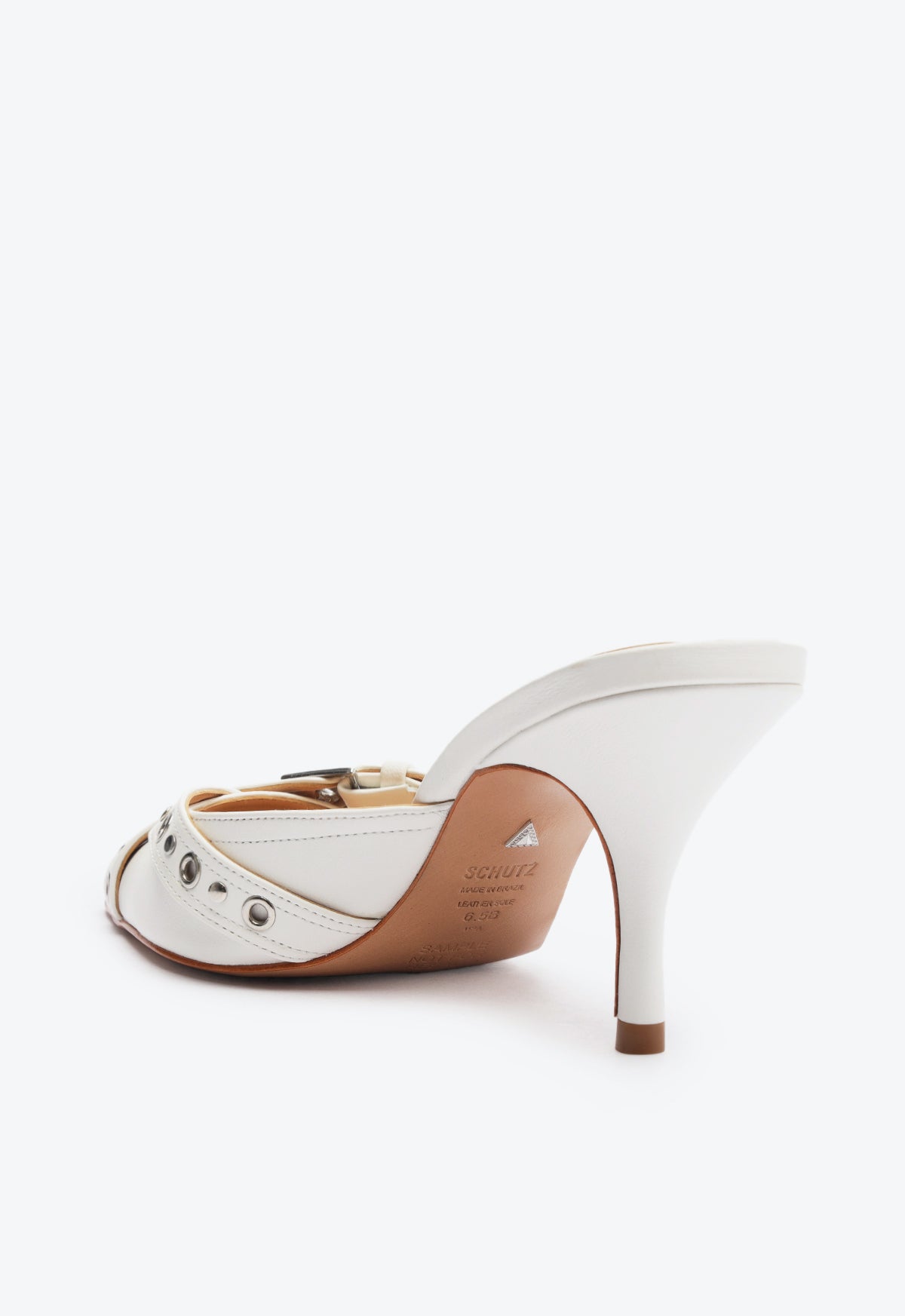 Vinnie Women's Genuine Leather Mule Pumps - Comfortable Slip-On Shoes for Casual Wear, Office & Date Night Outfits