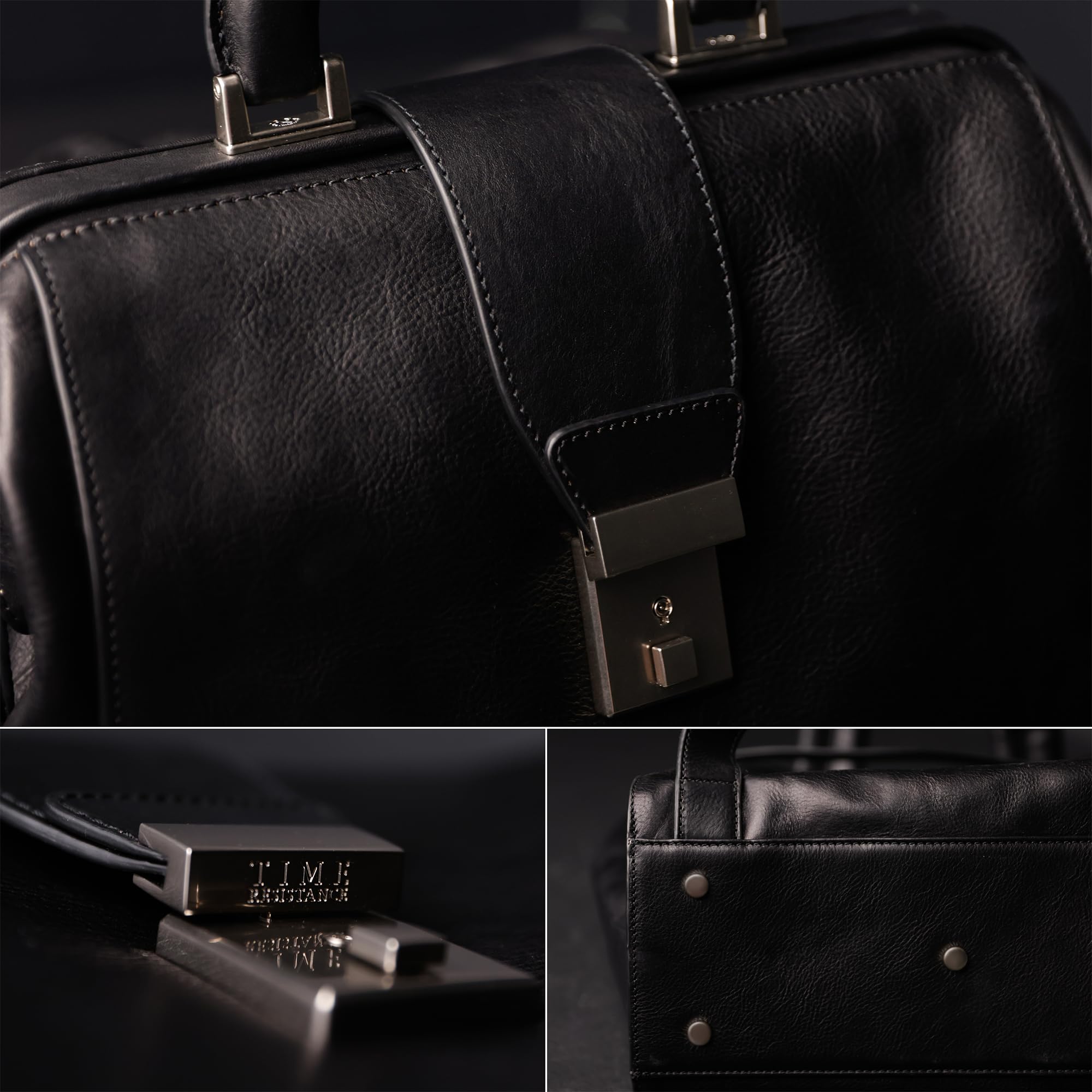 Vintage Leather Backpack for Travel & Business - Men & Women (Black) - Stylish & Durable