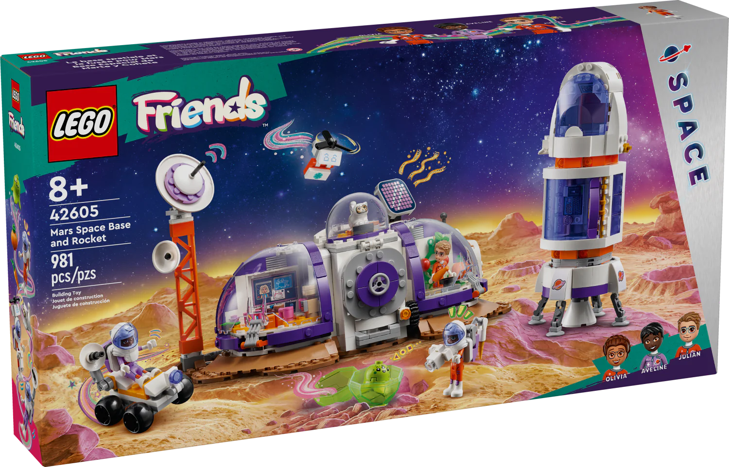 LEGO® Friends™ Mars Space Base and Rocket Building Toy Set for Kids - STEM Learning & Creative Play - Perfect for Space Adventures & Imaginative Playtime
