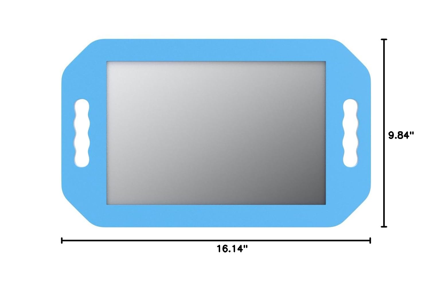 Large Handheld Mirror - Lightweight Foam Barber Mirror with Double Handle for Salon, Home Makeup & Grooming | Portable Vanity Mirror for Professionals & Personal Use