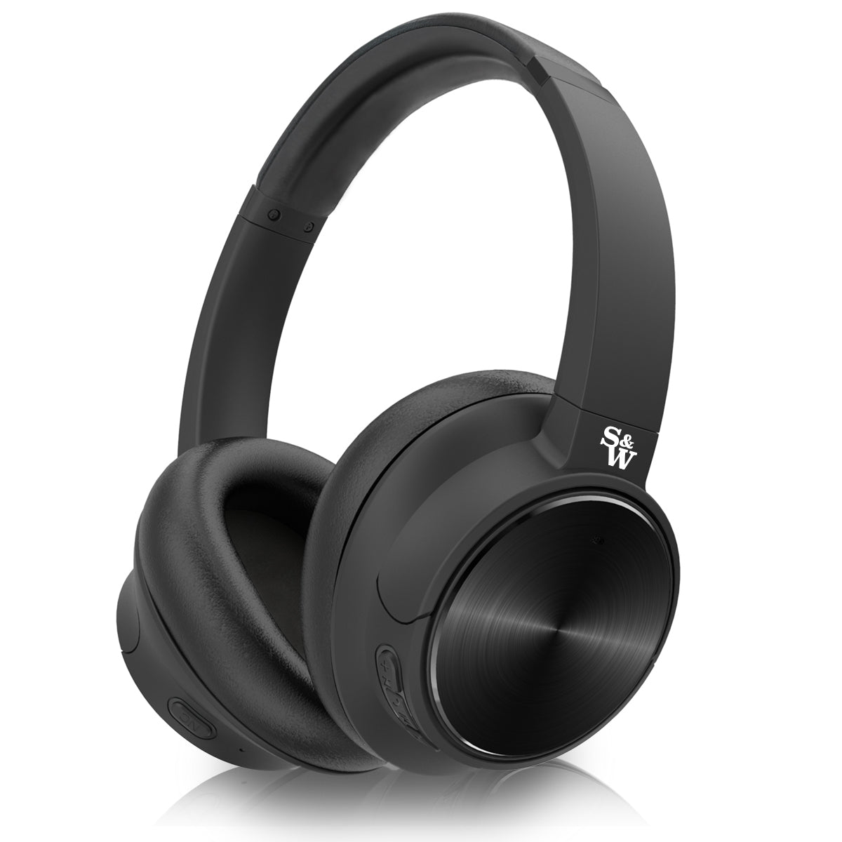 Strauss & Wagner ANCBT501 Active Noise Cancelling Wireless Bluetooth Headphones - Open Box - Perfect for Travel, Workouts & Commuting