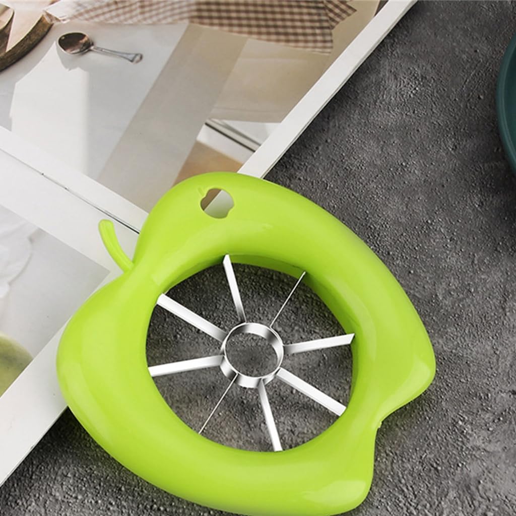 Stainless Steel Pear Peeler with 8 Wedges - Multi-Fruit Slicer & Corer for Apples, Pears, Potatoes - Perfect for Fruit Salads, Baking & Meal Prep