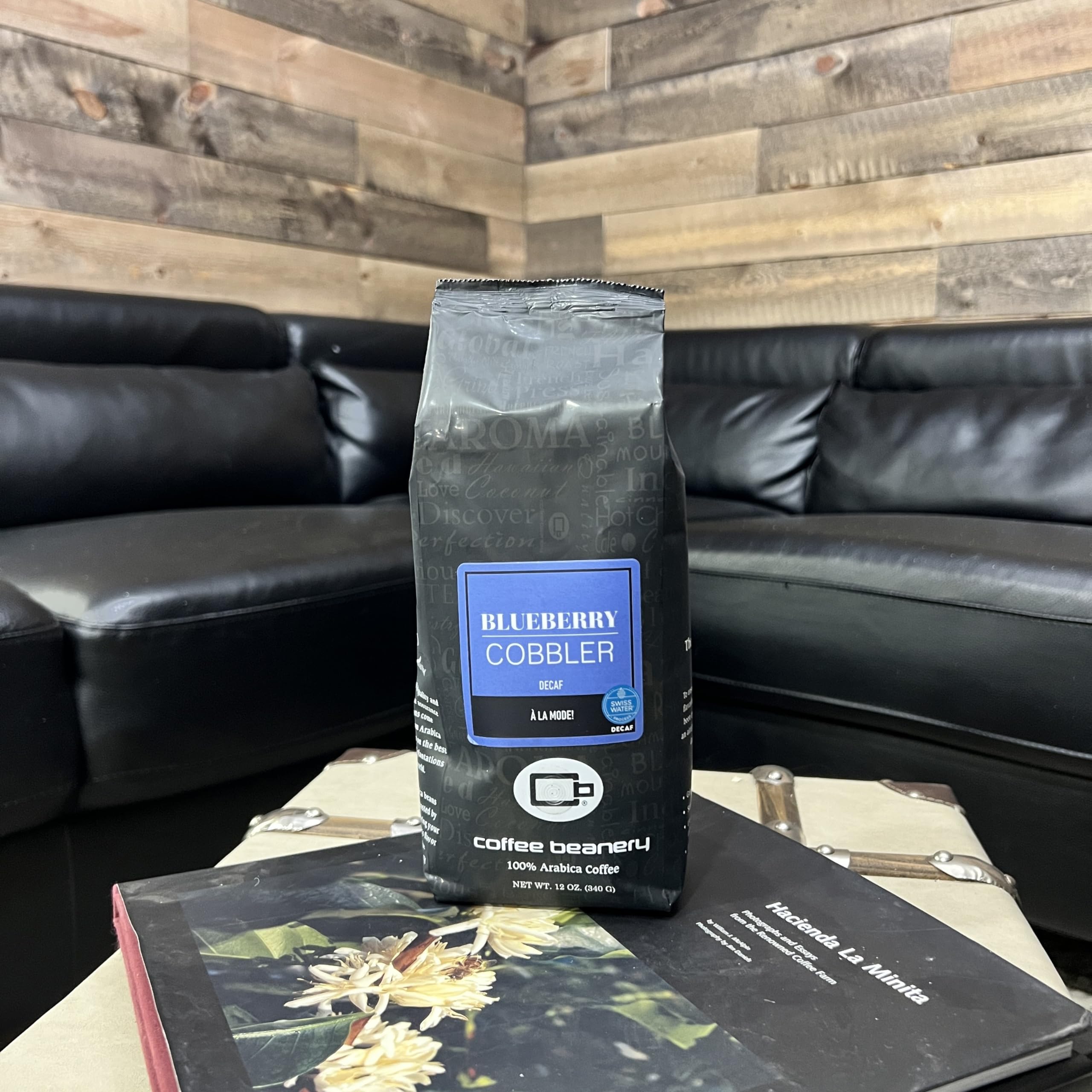 Premium Decaf Blueberry Cobbler Flavored Coffee - Specialty Arabica Medium Roast, 12oz Bag | Perfect for Breakfast, Dessert Pairing & Cozy Afternoons