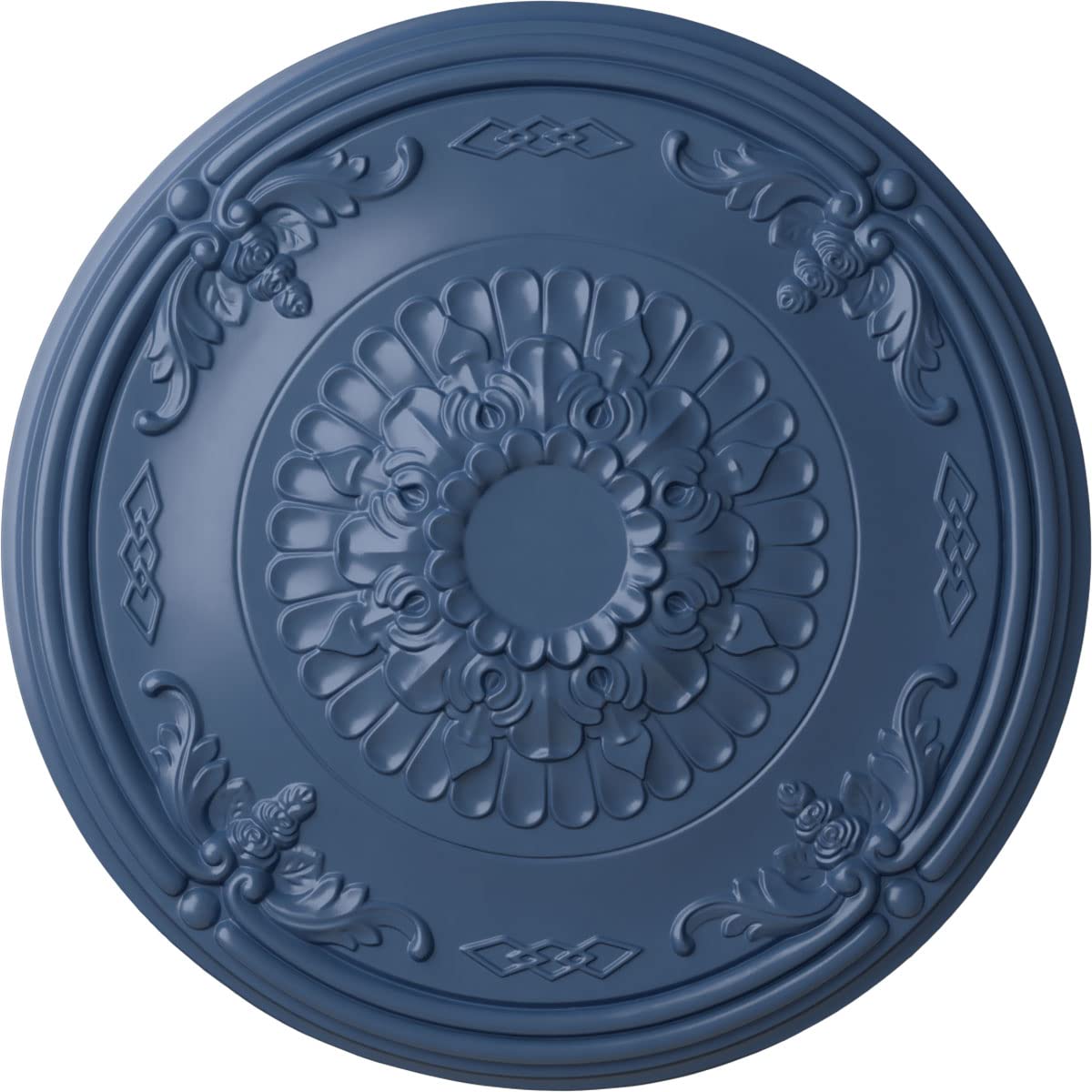 Ekena Millwork Athens Ceiling Medallion - Hand-Painted Americana Design for Classic Home Decor & Victorian Style Interiors