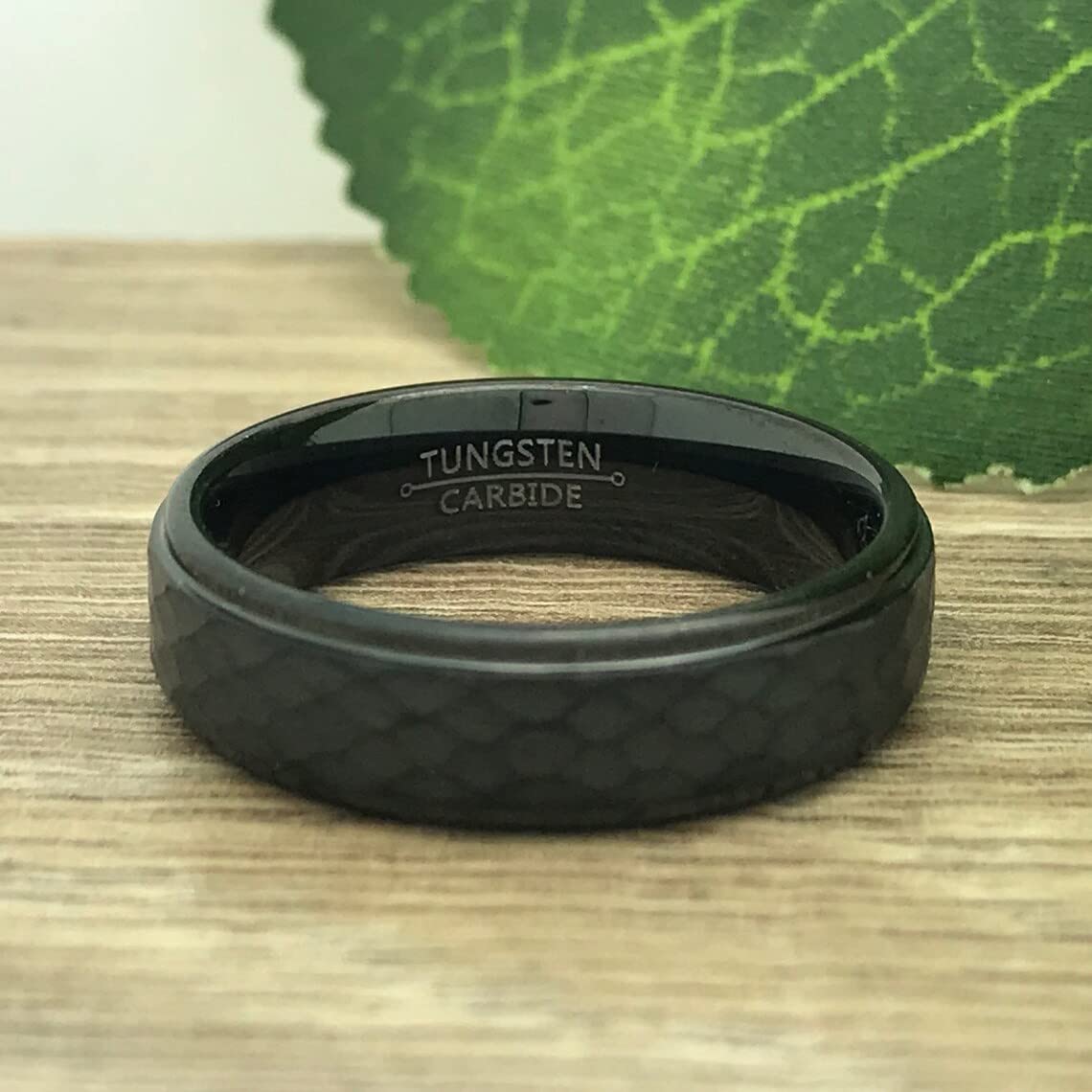 His and Hers Tungsten Wedding Rings Set - 6mm Personalized Couples Bands, Hammered Finish Anniversary Rings TCR518 - Perfect for Engagements, Weddings & Romantic Gift Giving