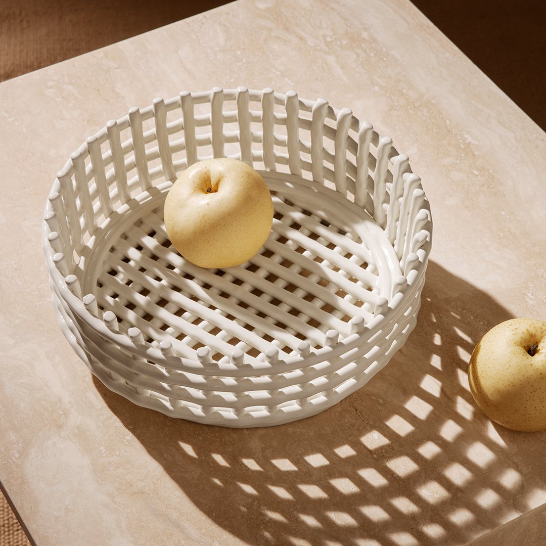 Elegant Ceramic Centerpiece for Dining Table Decor - Handcrafted Home Decor for Weddings, Parties & Holidays