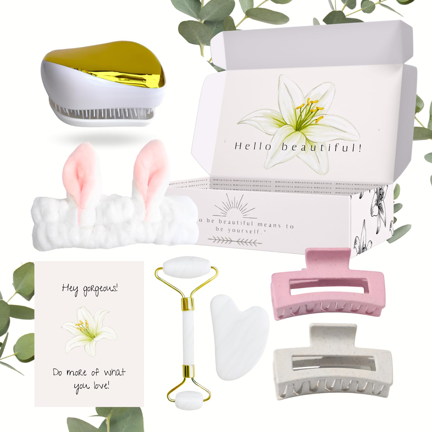 Mmrattova Luxury Beauty Gift Set for Women - Birthday Gifts for Her, Sister, BFF | Premium Skincare & Cosmetic Gift Basket | Perfect for Anniversary, Valentine's Day & Special Occasions