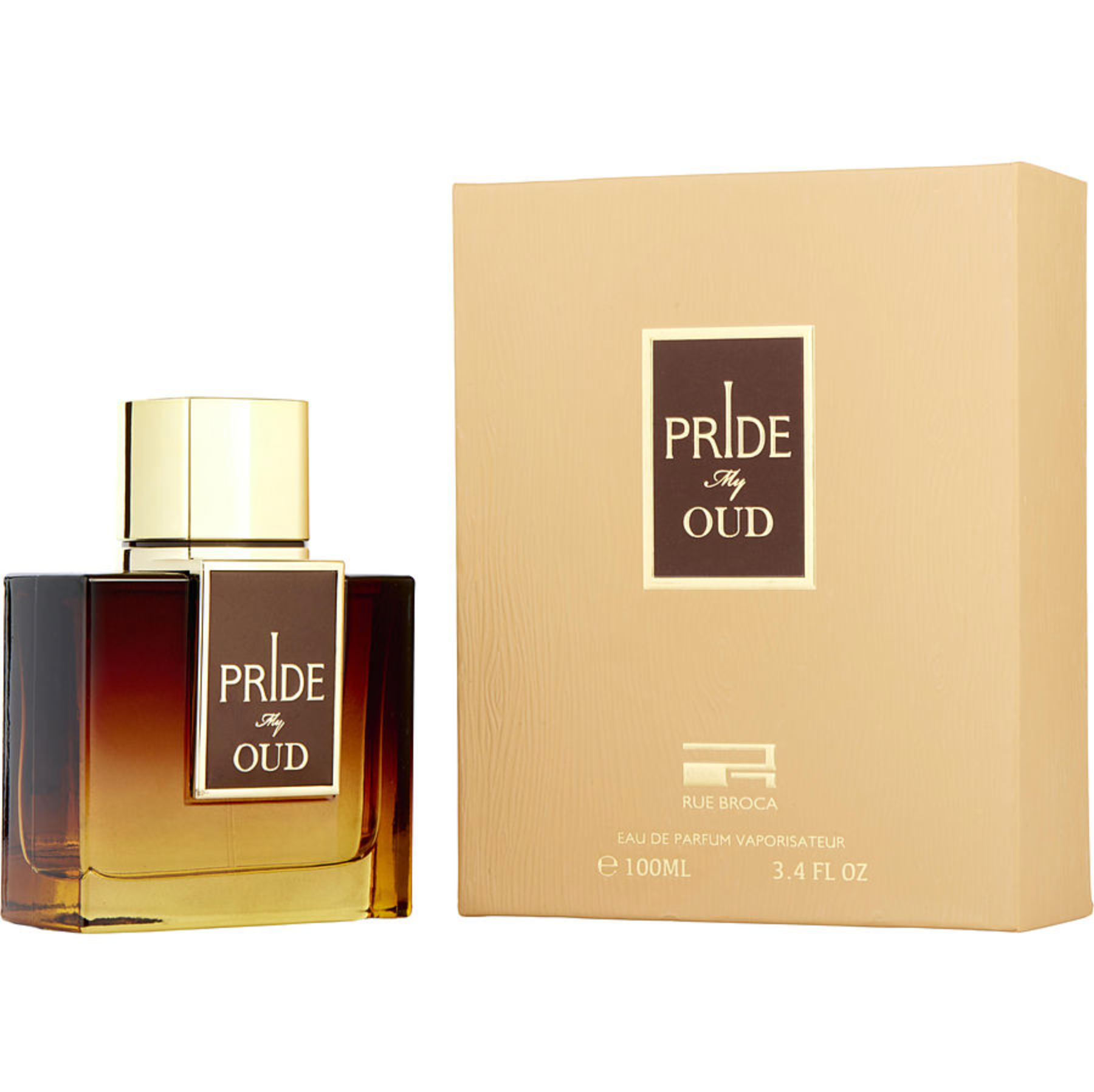 Afnan Rue Broca Pride My Oud 100ML EDP Spray for Men - Premium Arabian Oud Fragrance for Special Occasions & Evening Wear