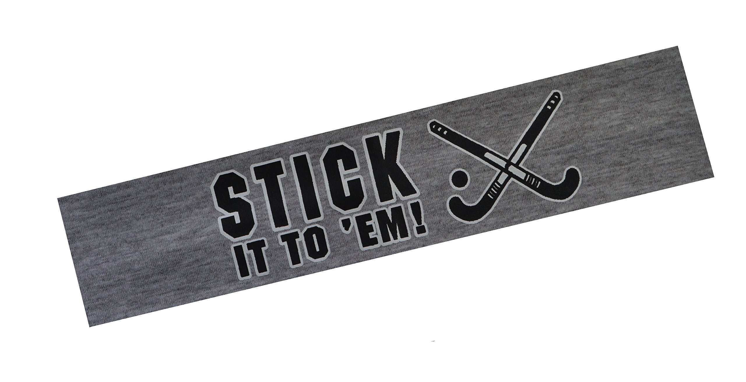 Field Hockey Headband - Stick It to Em Cotton Stretch Headband for Girls, Teens & Adults - Perfect for Sports, Training & Outdoor Activities