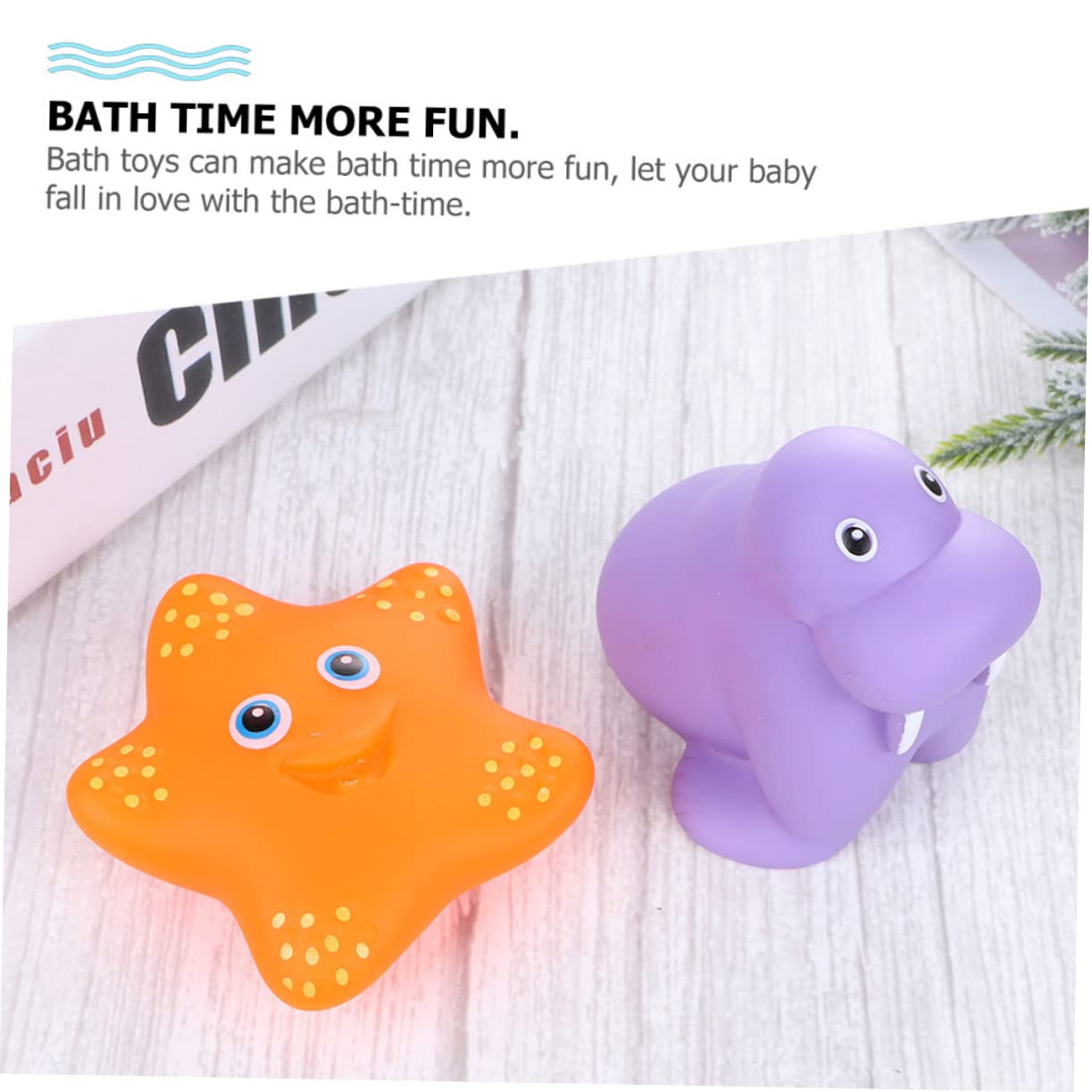 DRESSOOS 12-Piece Floating Animal Bath Toys Set - Fun Bathtub & Shower Toys for Toddlers & Kids - Waterproof Plastic Duck, Fish & Sea Creature Bathing Toys for Boys & Girls - Perfect for Sensory Play & Bath Time Fun