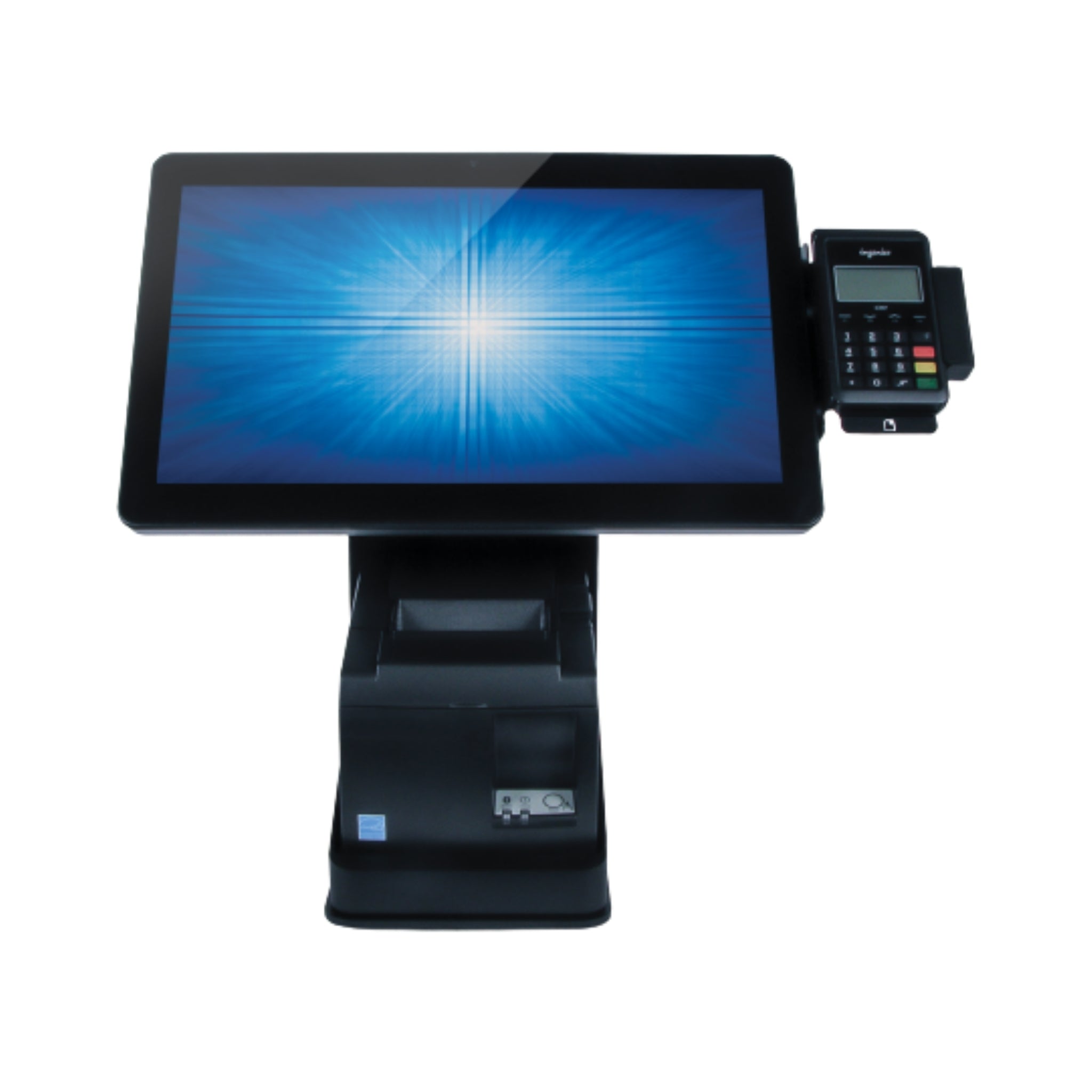 Elo Wallaby POS Stand with Flip Capability - Durable Countertop Mount for Retail & Restaurant Use - Secure Tablet Holder for iPad, Android Devices - Perfect for Cash Wrap, Drive-Thru & Customer Checkout Stations