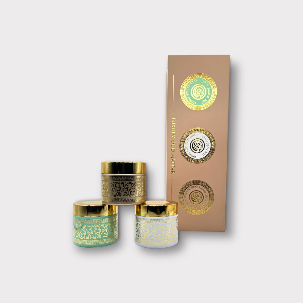 Premium Oud Bakhoor Gift Set - Luxury Arabic Incense for Home Fragrance, Meditation & Special Occasions
