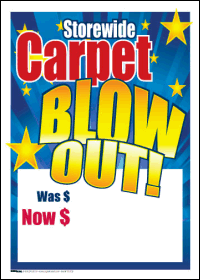 100-Pack Sale Tags for Retail Stores - Perfect for Carpet Blowout Sales & Clearance Events | Enhance Your Store Promotions