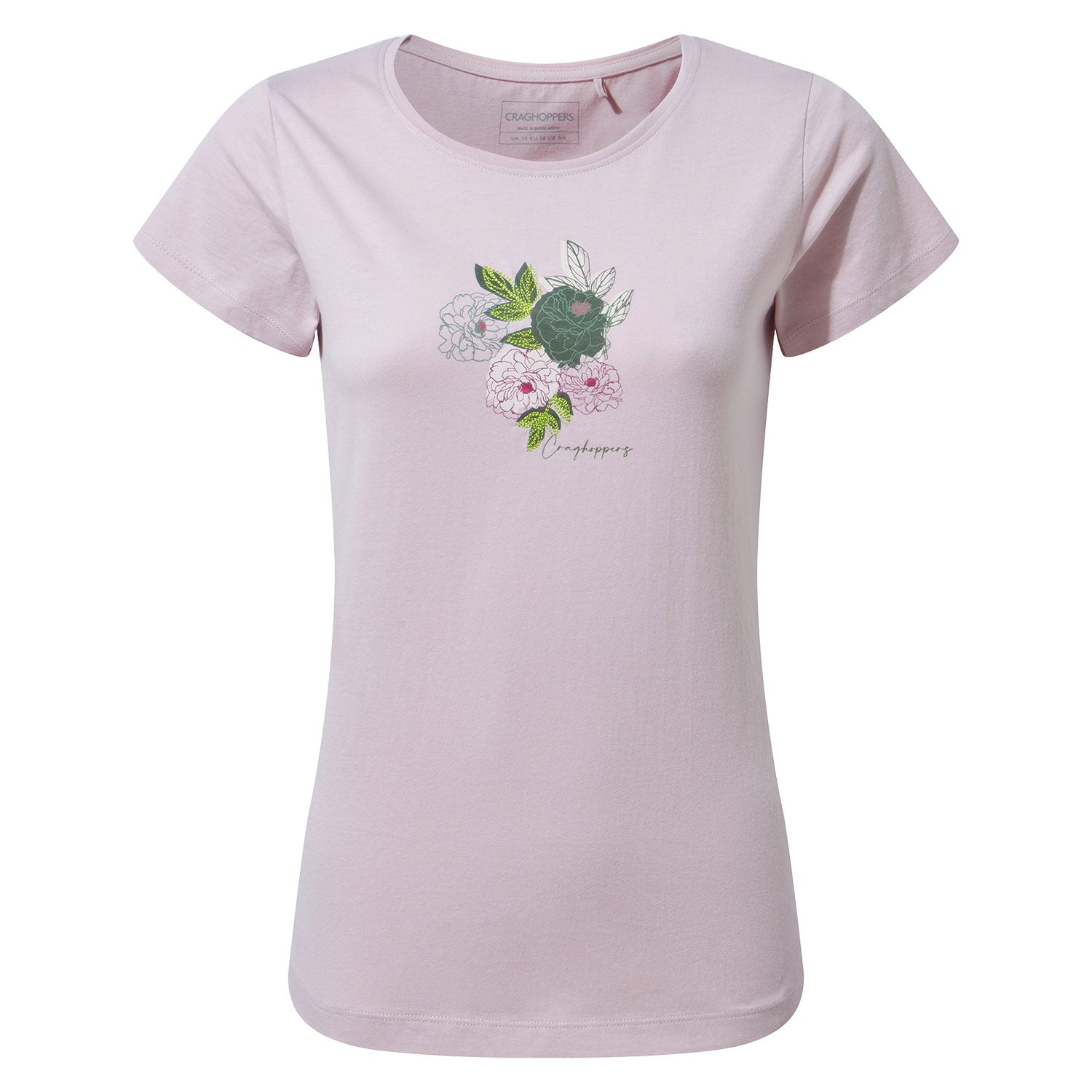Craghoppers Miri Short Sleeve T-Shirt for Women - Lightweight Quick-Dry Travel & Hiking Shirt - Perfect for Outdoor Adventures and Casual Wear