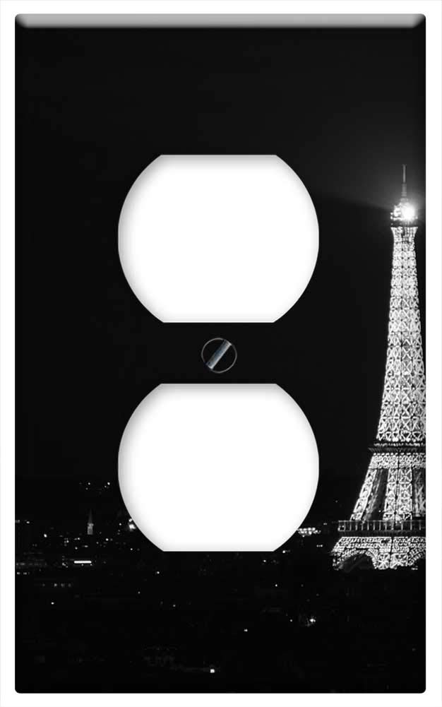 Eiffel Tower Night Light Switch Cover - Paris Decor for Bedroom