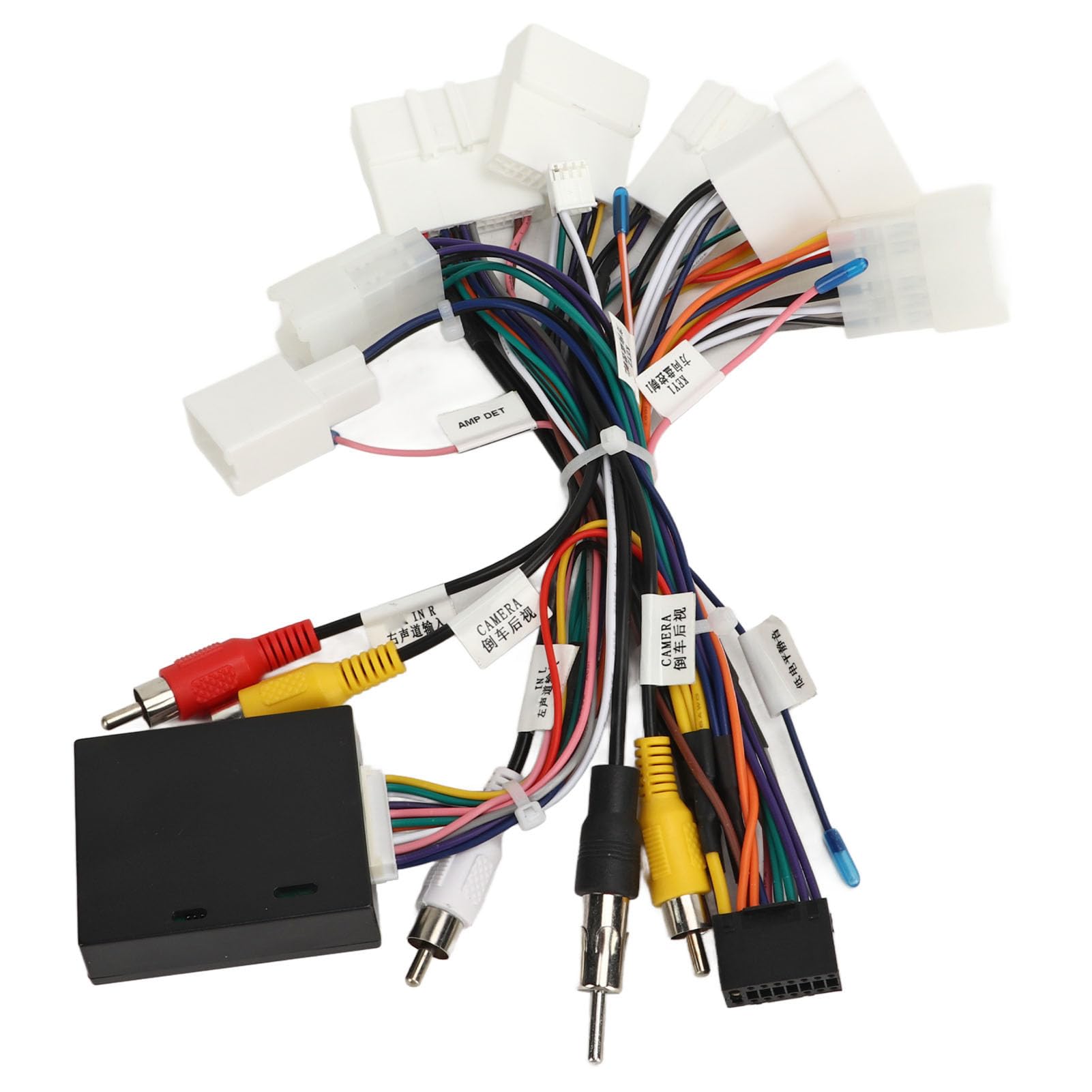 Universal Car Radio Stereo Wiring Harness Adapter with USB & CANBUS - Compatible with Toyota Camry, Tacoma - Supports Amplifier & SWC - Easy Plug & Play Installation for Aftermarket Head Units - Perfect for DIY Car Audio Upgrades & Custom Installations
