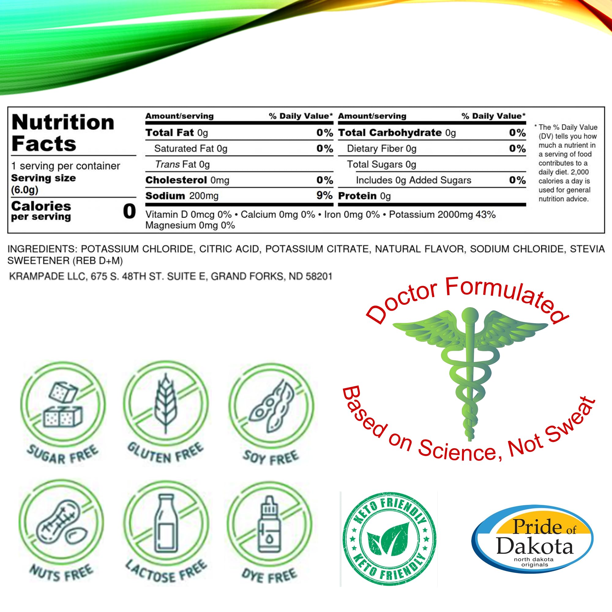 Electrolytes Powder with 2000mg Potassium Supplement | 2X More Potassium Than Coconut Water | Muscle Cramp Relief & Hydration Boost | Perfect for Workout Recovery, Sports & Outdoor Activities