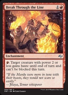 Magic The Gathering - Break Through The Line (094/185) - Fate Reforged MTG Card - Collectible Trading Card Game for Strategy & Deck Building - Perfect for Tournaments & Casual Play