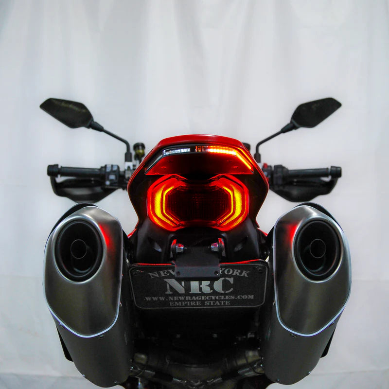 Ducati Hypermotard 698 Fender Eliminator Kit (2024-Present) - Lightweight Tail Tidy for Motorcycle Customization & Clean Look
