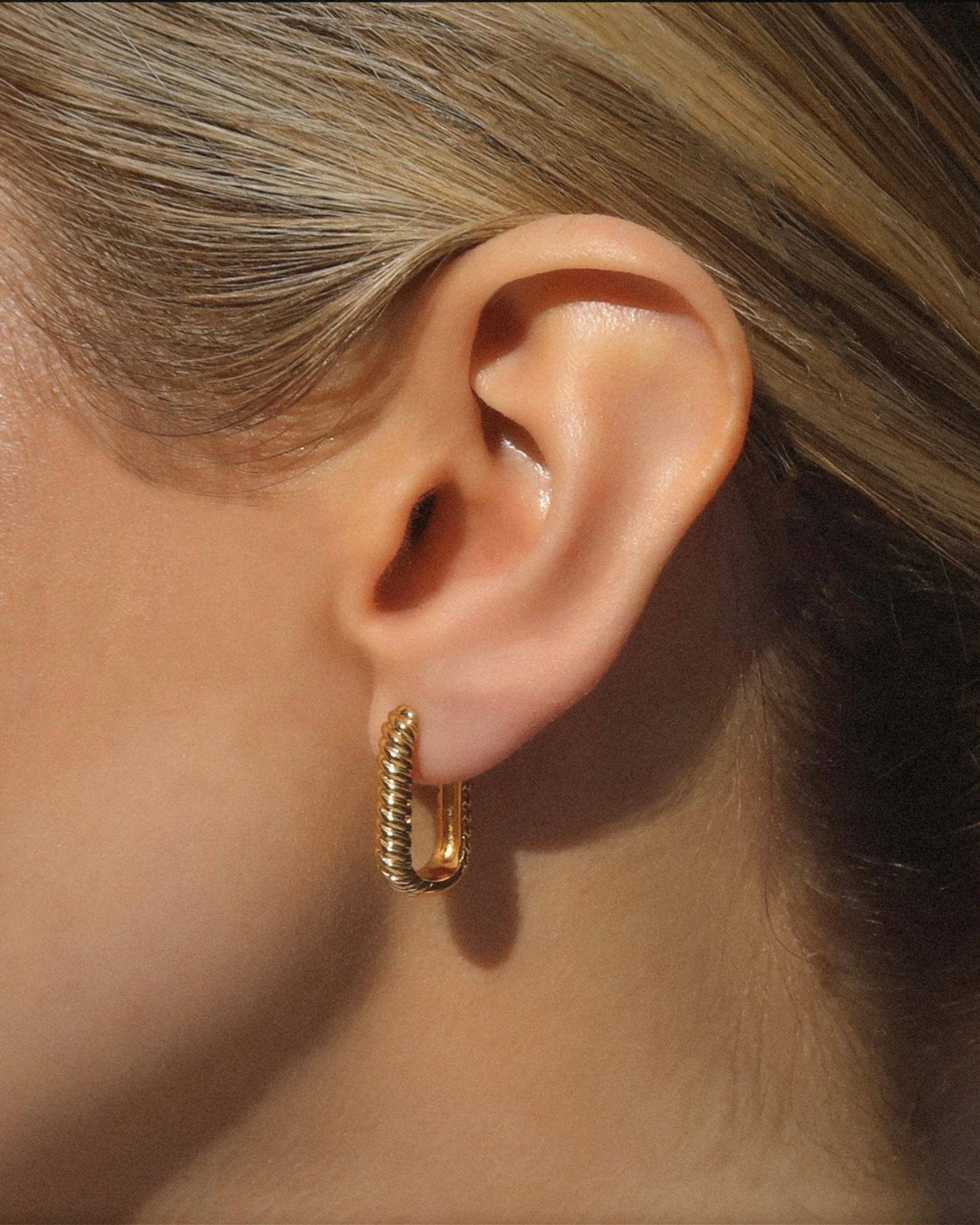 Pamela Rope Hoops - 14K Gold Plated Dainty Hoop Earrings for Women | Trendy Minimalist Jewelry Gift for Her | Perfect for Everyday Wear, Date Night & Special Occasions