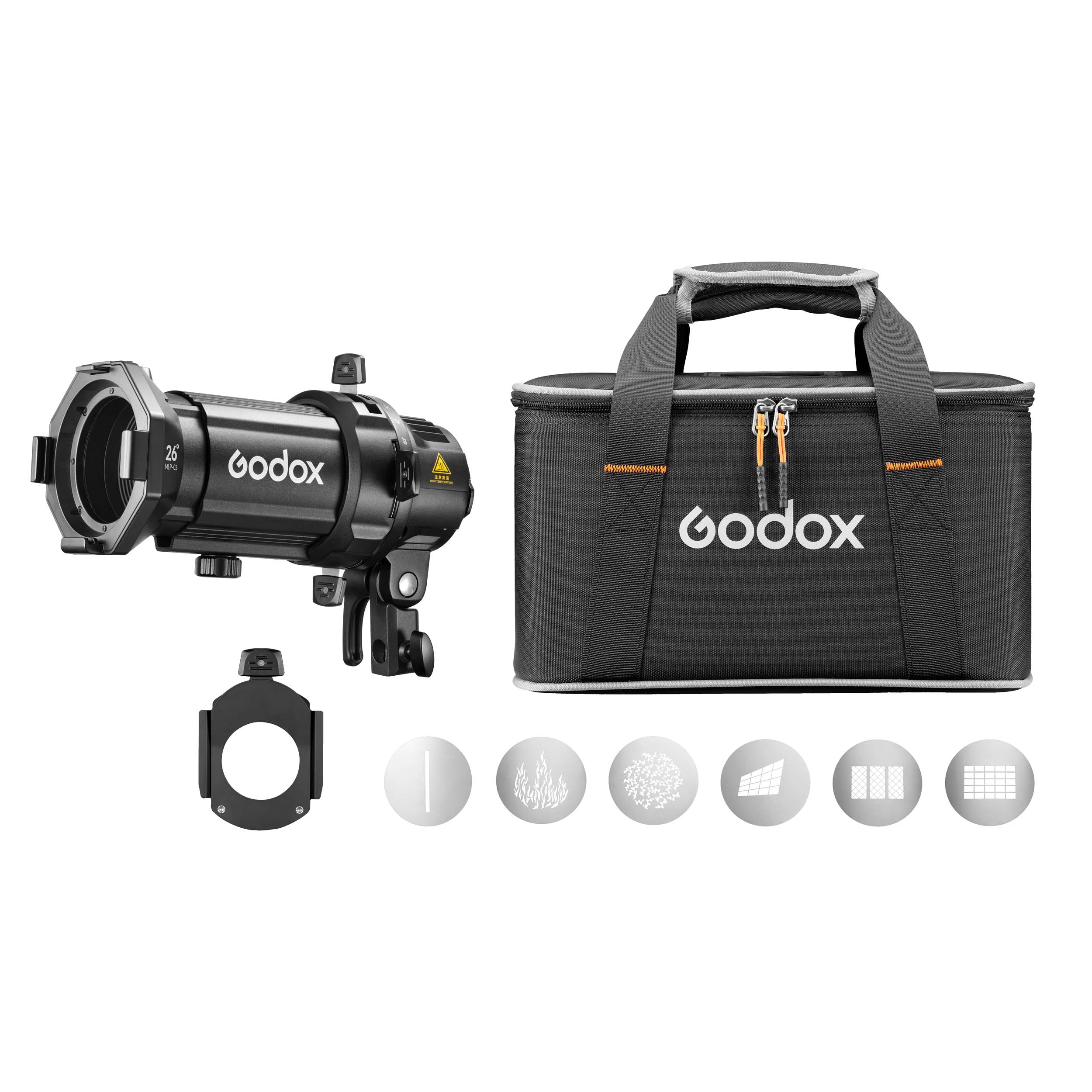 Godox MLP K Series Mount Projection Attachment Kit for ML Series (MLP19K/MLP26K/MLP36K) - Compatible with Godox Flash & Studio Lights - Perfect for Portrait, Product & Studio Photography
