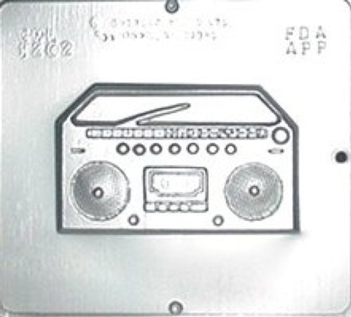 Boom Box Radio Chocolate Candy Mold - Clear Plastic Mold for DIY Candy Making, Party Favors, Baking Decorations - Perfect for Birthday Parties, Halloween Treats, and Holiday Gifts