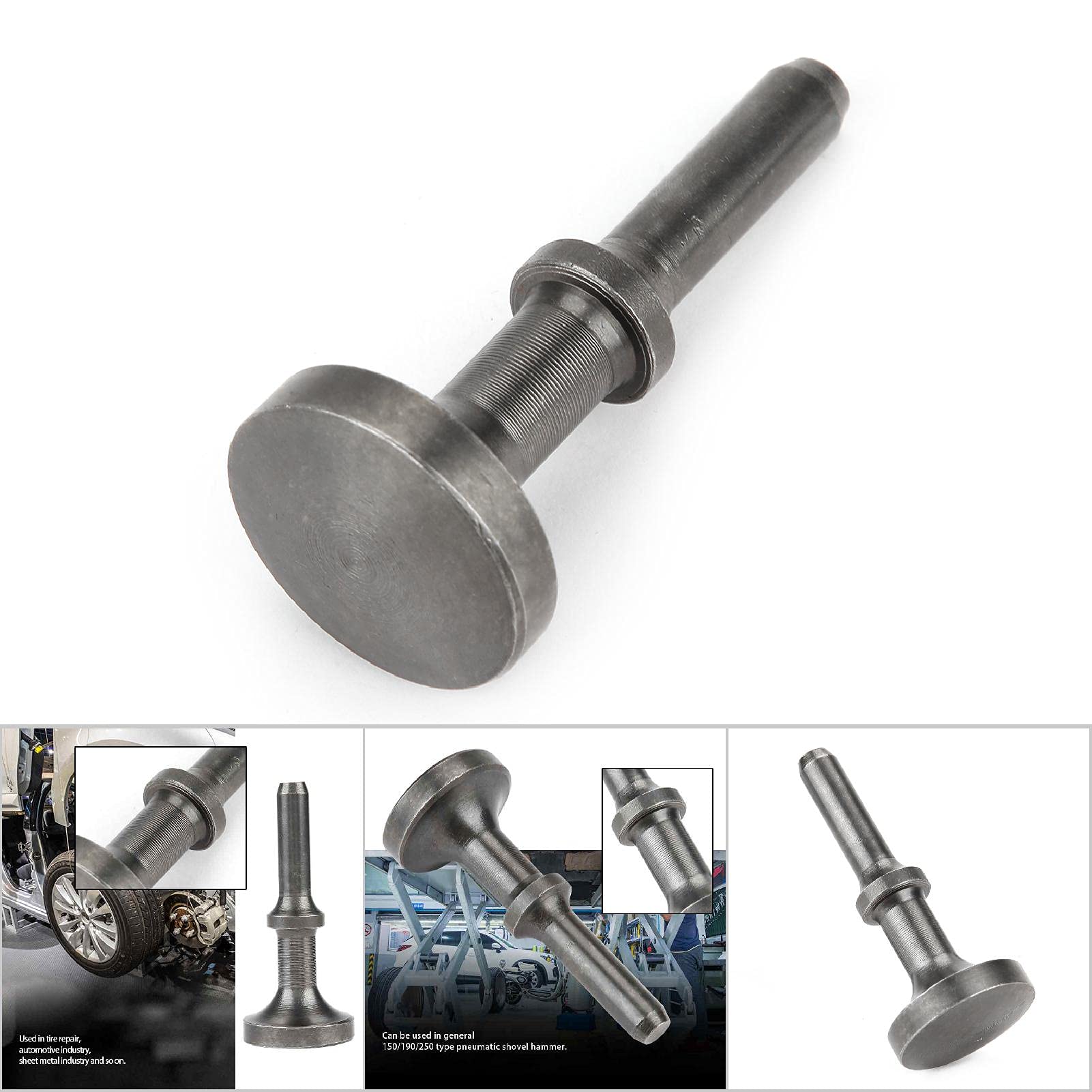 Extended Length 80mm Air Hammer Punch Set - Long Air Hammer Bit & Smoothing Pneumatic Drifts for Metalworking, Auto Body Repair, and Demolition Work - Heavy Duty Impact Tool Accessories