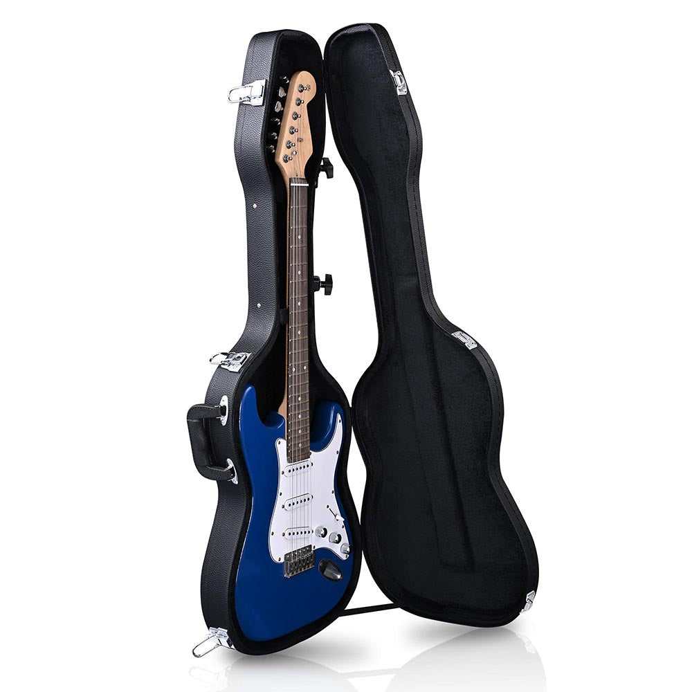 Premium Stratocaster Electric Guitar Hardshell Case with Lock - Durable Protection for Fender Strat Guitar | Perfect for Travel, Gigging & Stage Performances