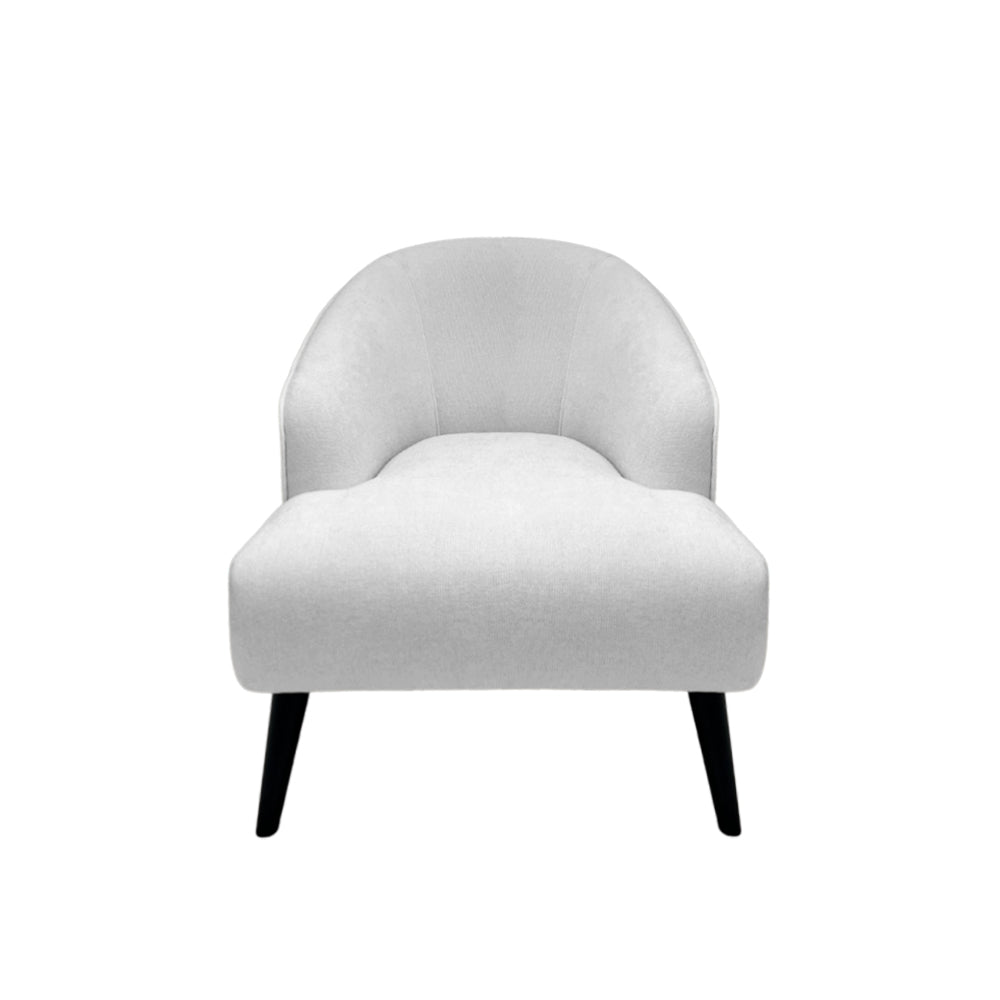 Jonathan Armchair - Modern Upholstered Accent Chair with Solid Wood Legs for Living Room, Bedroom & Office - Comfortable Lounge Chair for Relaxing & Reading