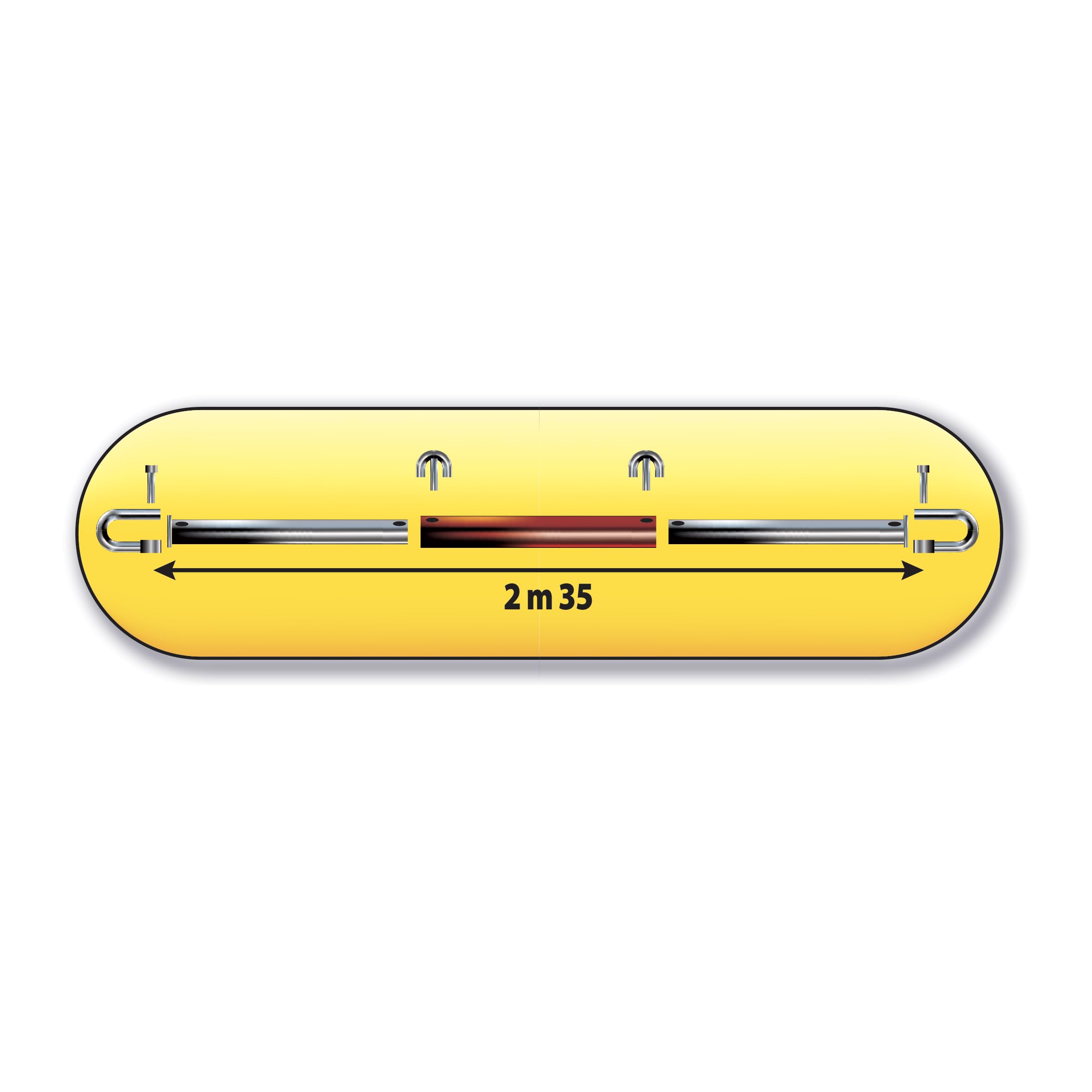 Heavy Duty Tow Bar for Trucks & SUVs - A061SPROGL Pro Series - Perfect for Towing Trailers, Boats & Campers