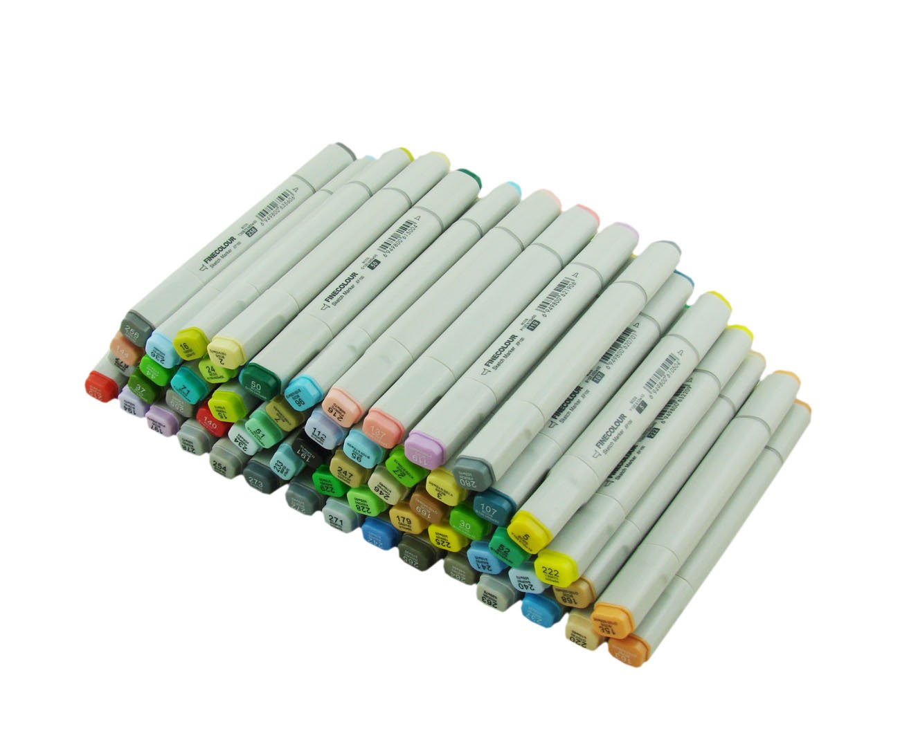 Erofa Finecolor Sketch Marker Pen Set - 60-Piece Refillable Markers with Replaceable Nibs & Pen Bag - Ideal for Artists, Illustrators, Sketching & Coloring Books - Perfect for Professional Artwork, Manga Drawing & Calligraphy Practice